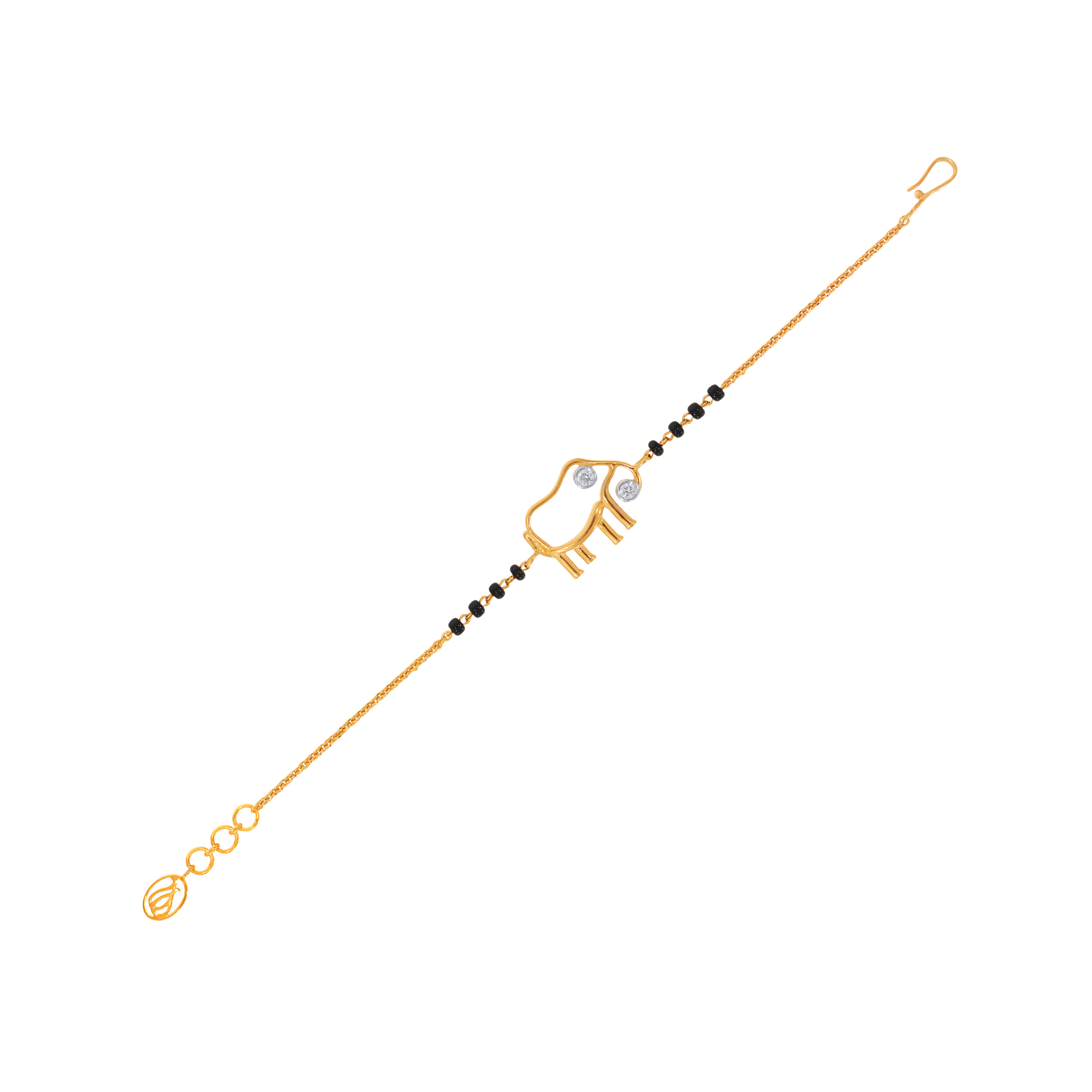 18K Yellow Gold Kids Diamond Bracelet-DBR-D000790451 - Senco Gold and Diamonds