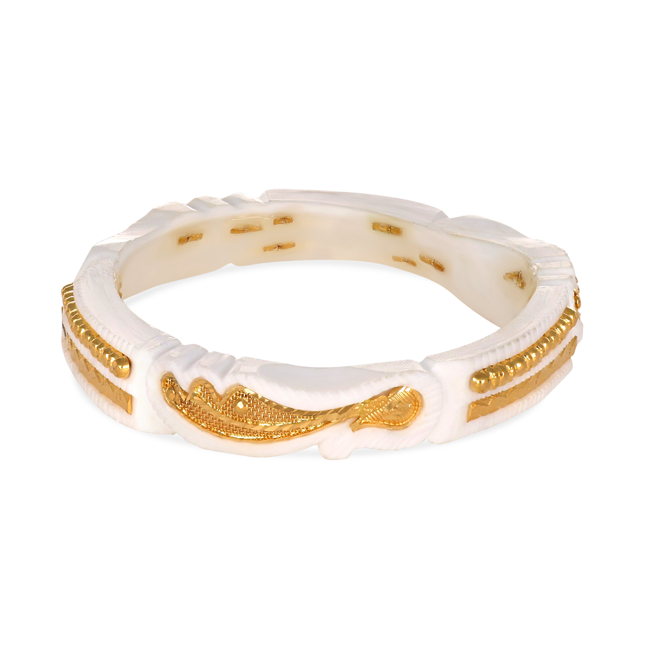 Regal Grace Gold Sankha Bangle - Senco Gold and Diamonds