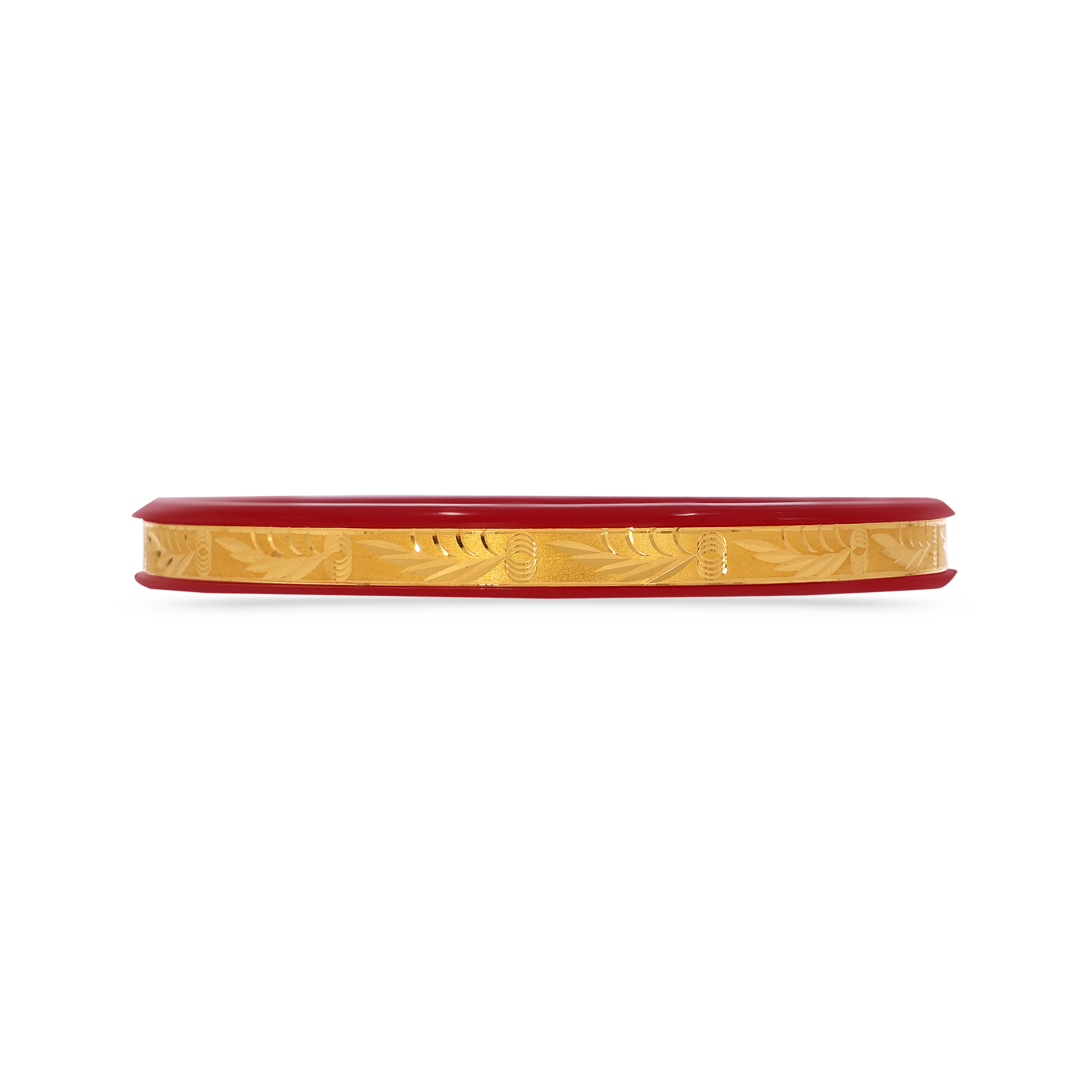 Everyday Heritage Channel Gold Pola Bangle_Old - Senco Gold and Diamonds