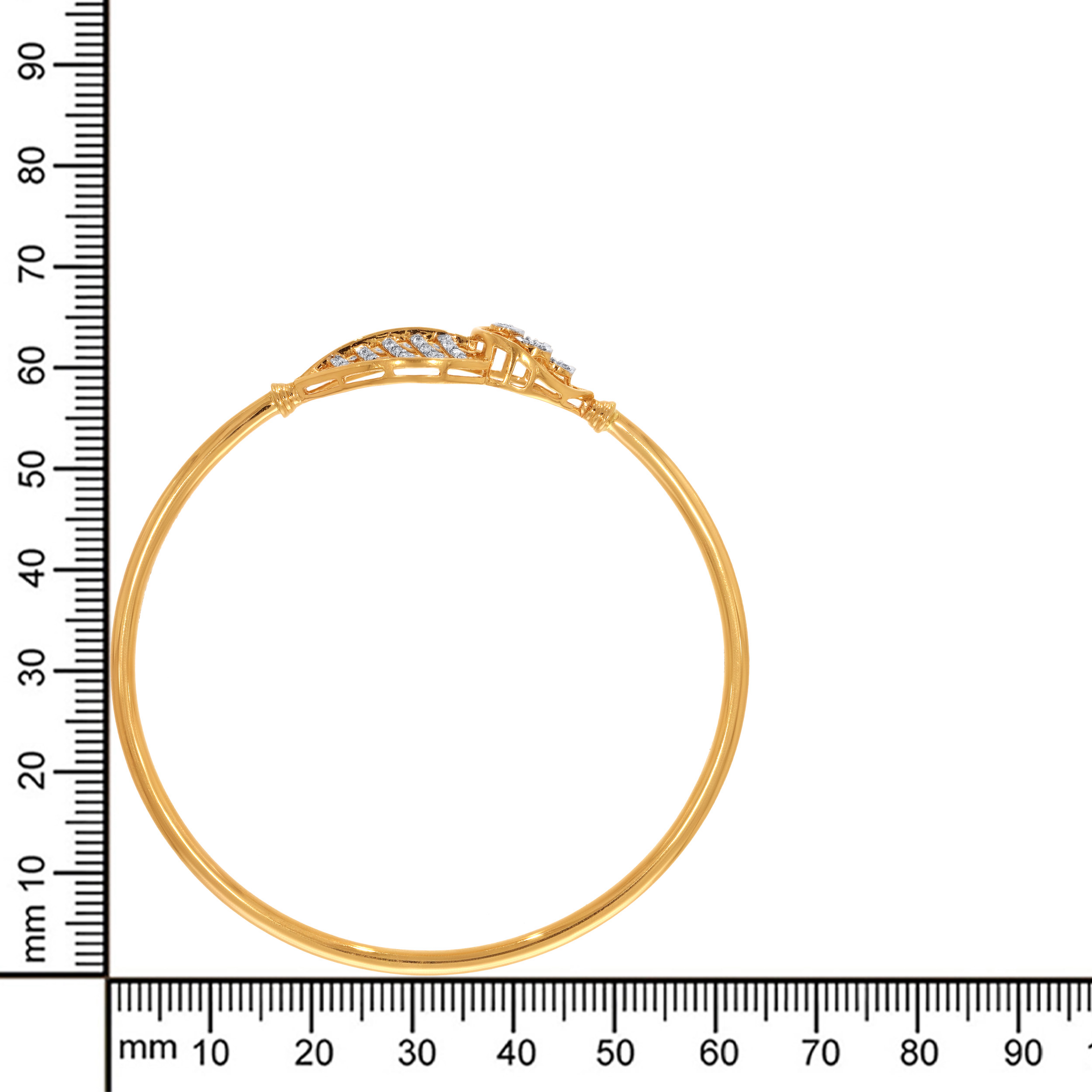 Whispering Leaves Diamond Noa Bangle - Senco Gold and Diamonds