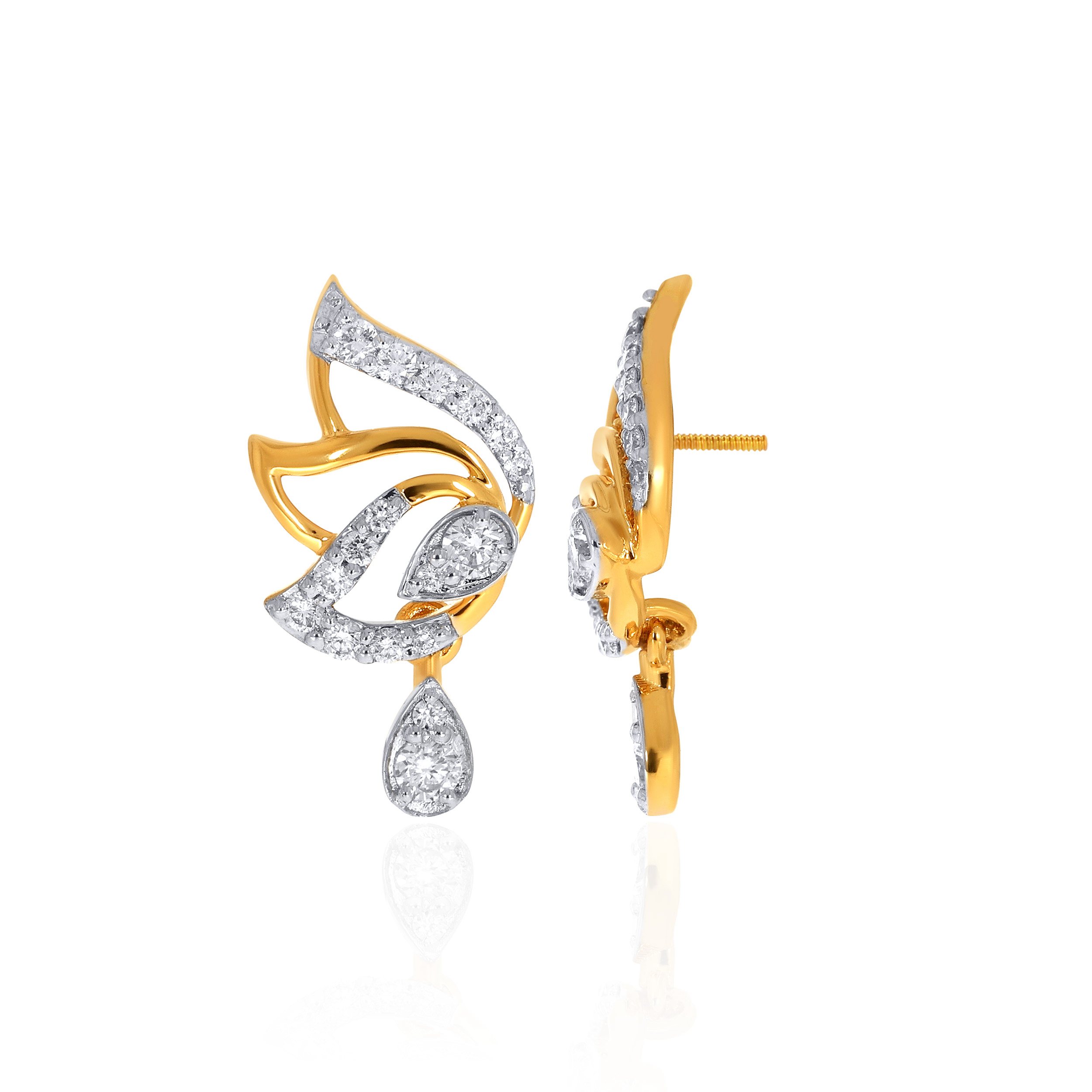 14K Yellow Gold Studs Earrings-DT-D000773566 - Senco Gold and Diamonds
