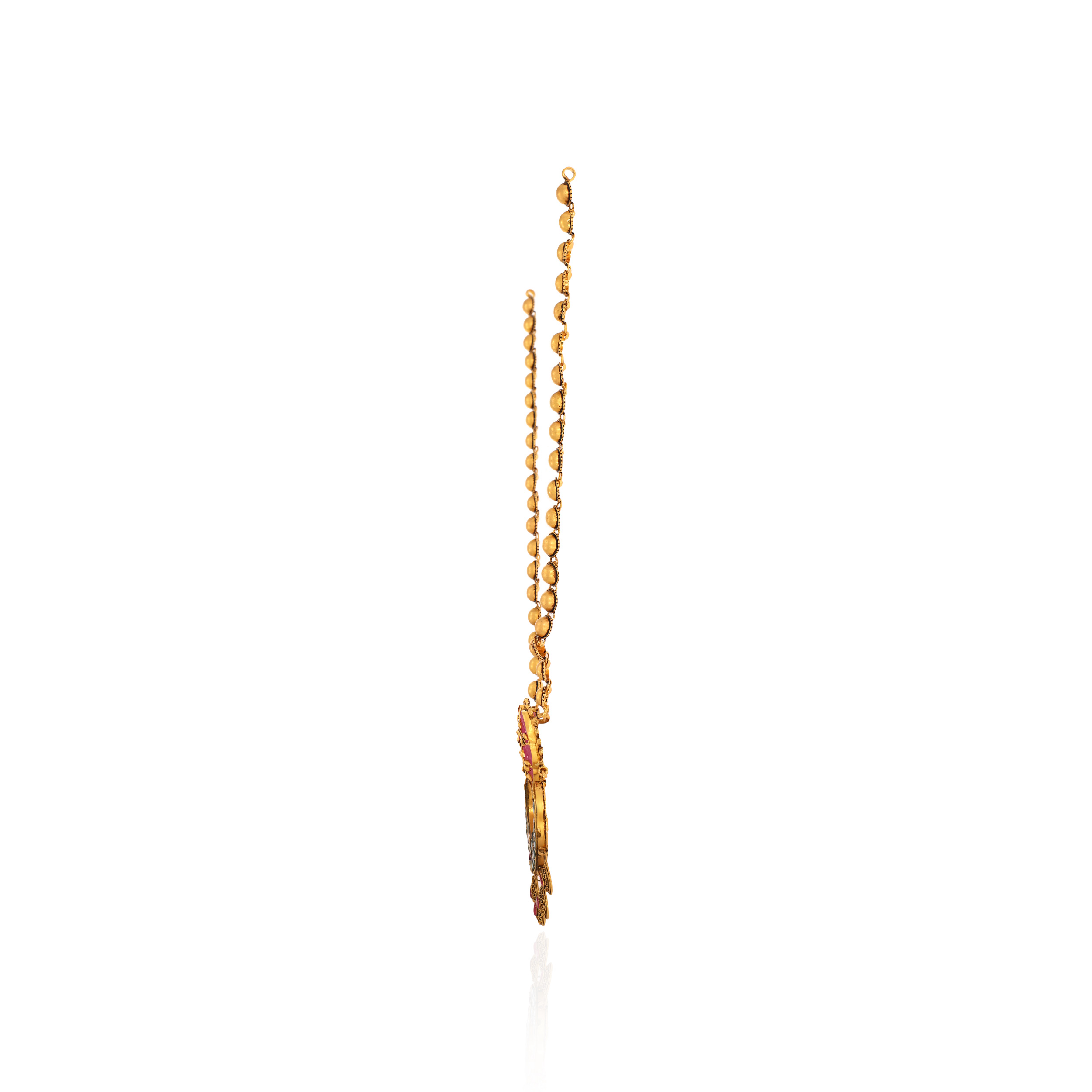 22K Yellow Gold Kundan Necklace-GN-D000788438 - Senco Gold and Diamonds