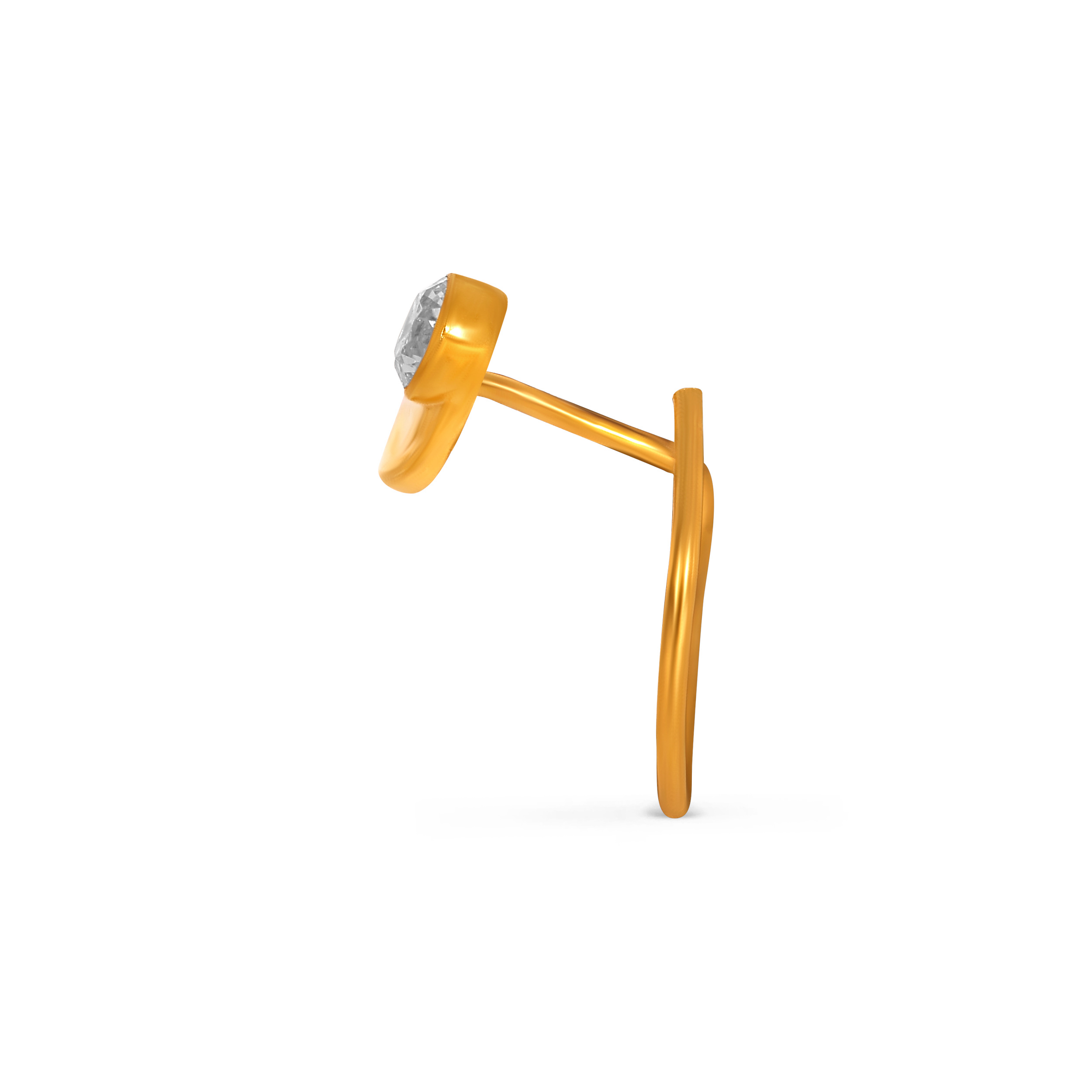 22K Yellow Gold Nose Pin  - Jewellery - GNP-D000510321 - Senco Gold and Diamonds