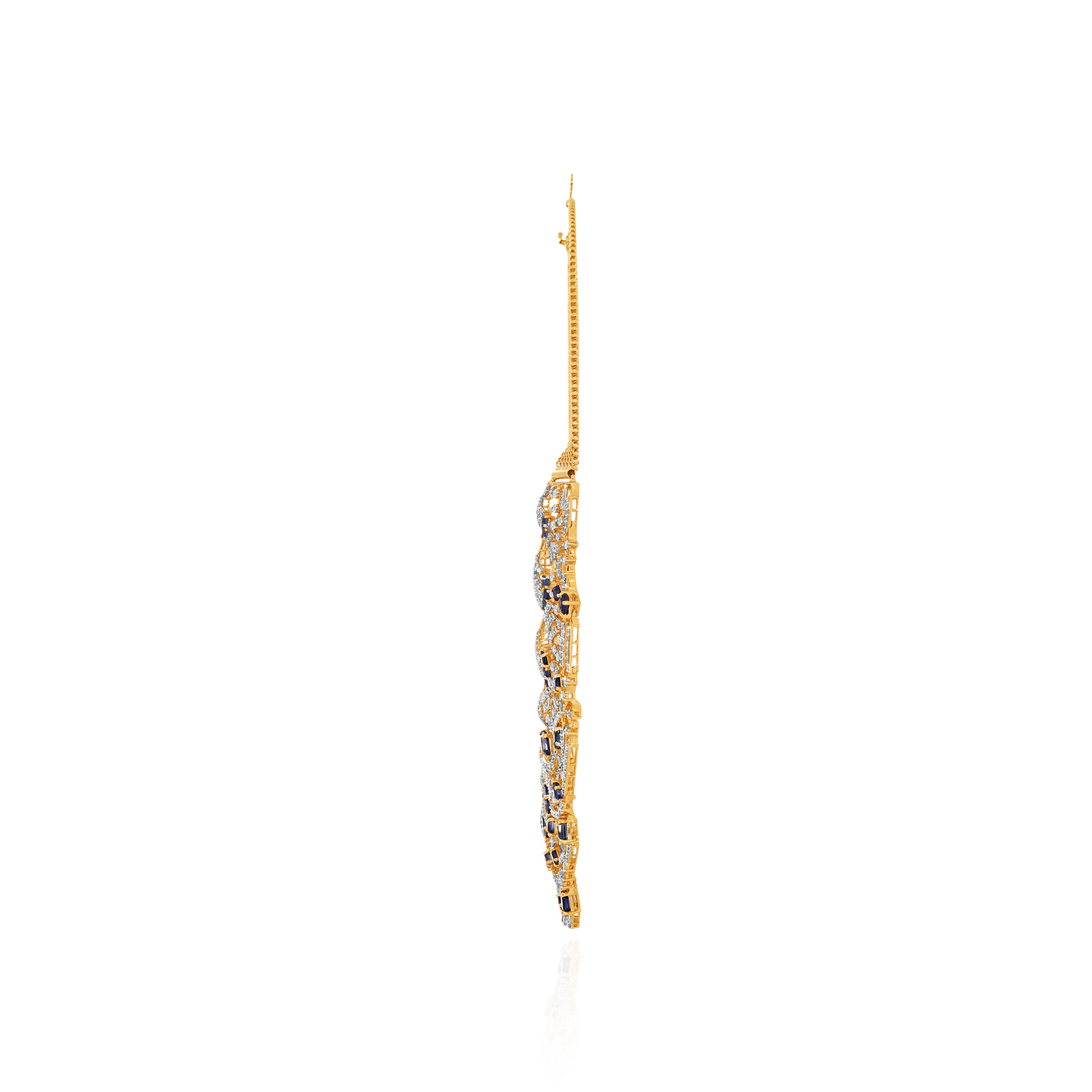 Gilded Wave Diamond Gold Necklace - Senco Gold and Diamonds