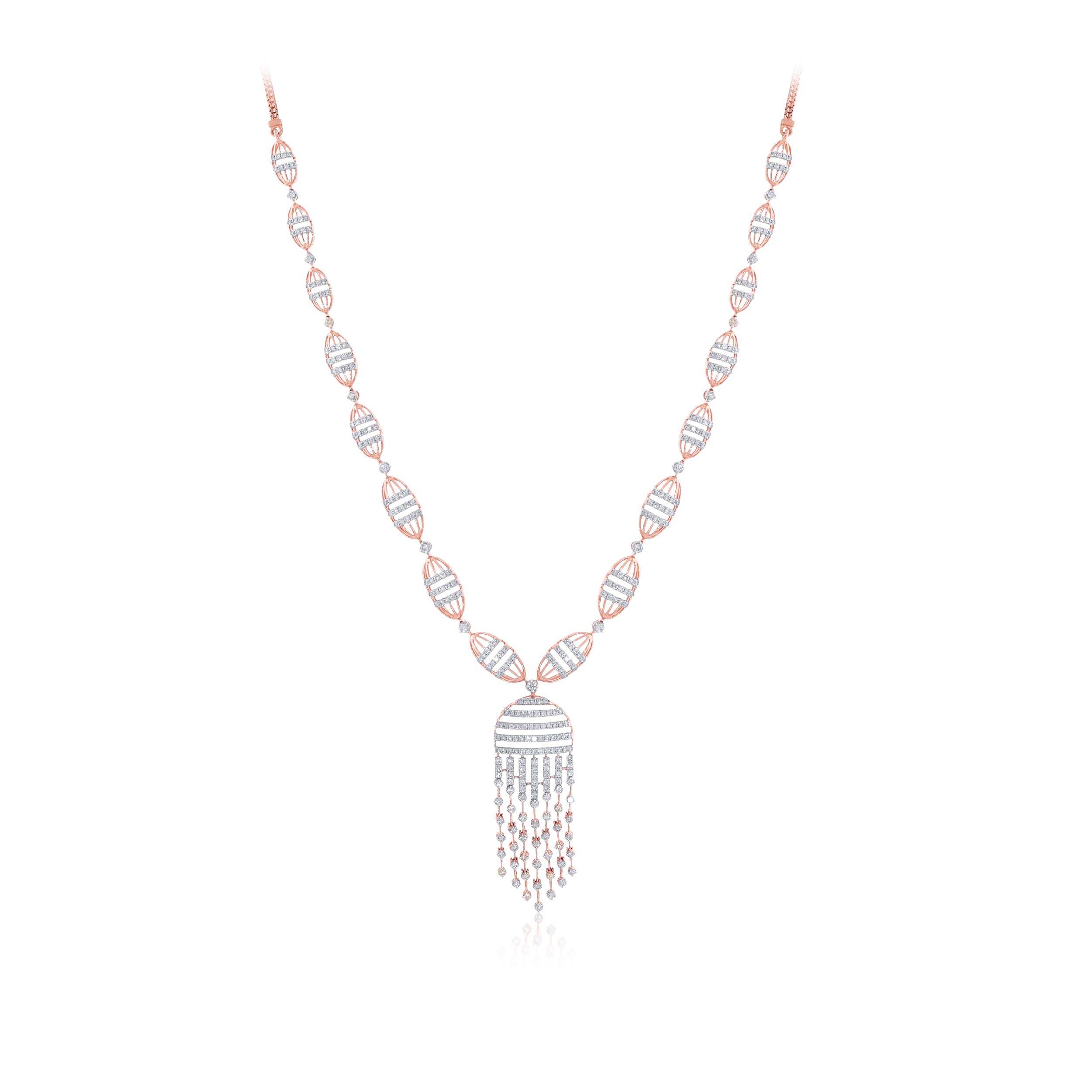 Leafy Lustre Diamond Necklace - Senco Gold and Diamonds