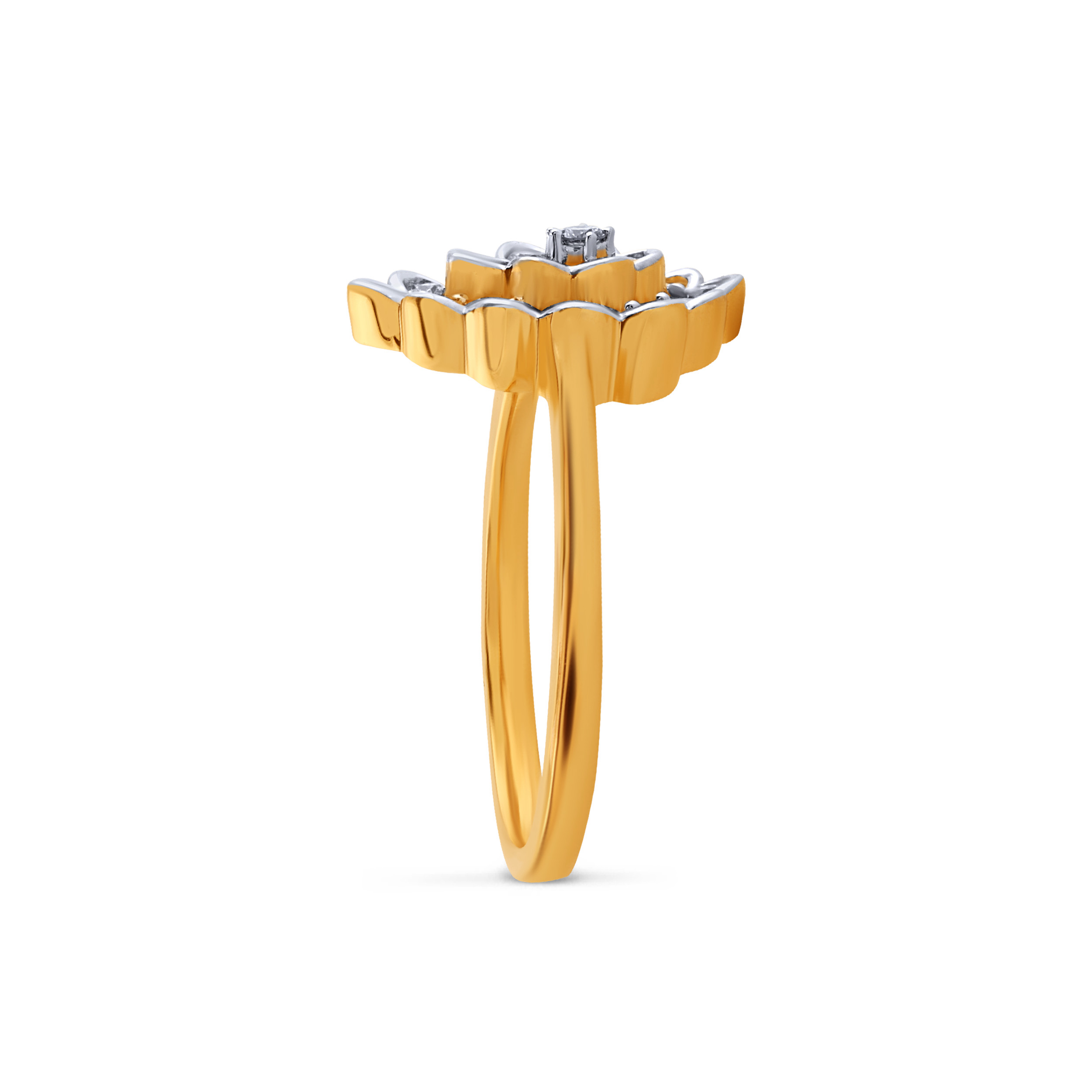 Asymmetrical Bloom Diamond Ring - Senco Gold and Diamonds