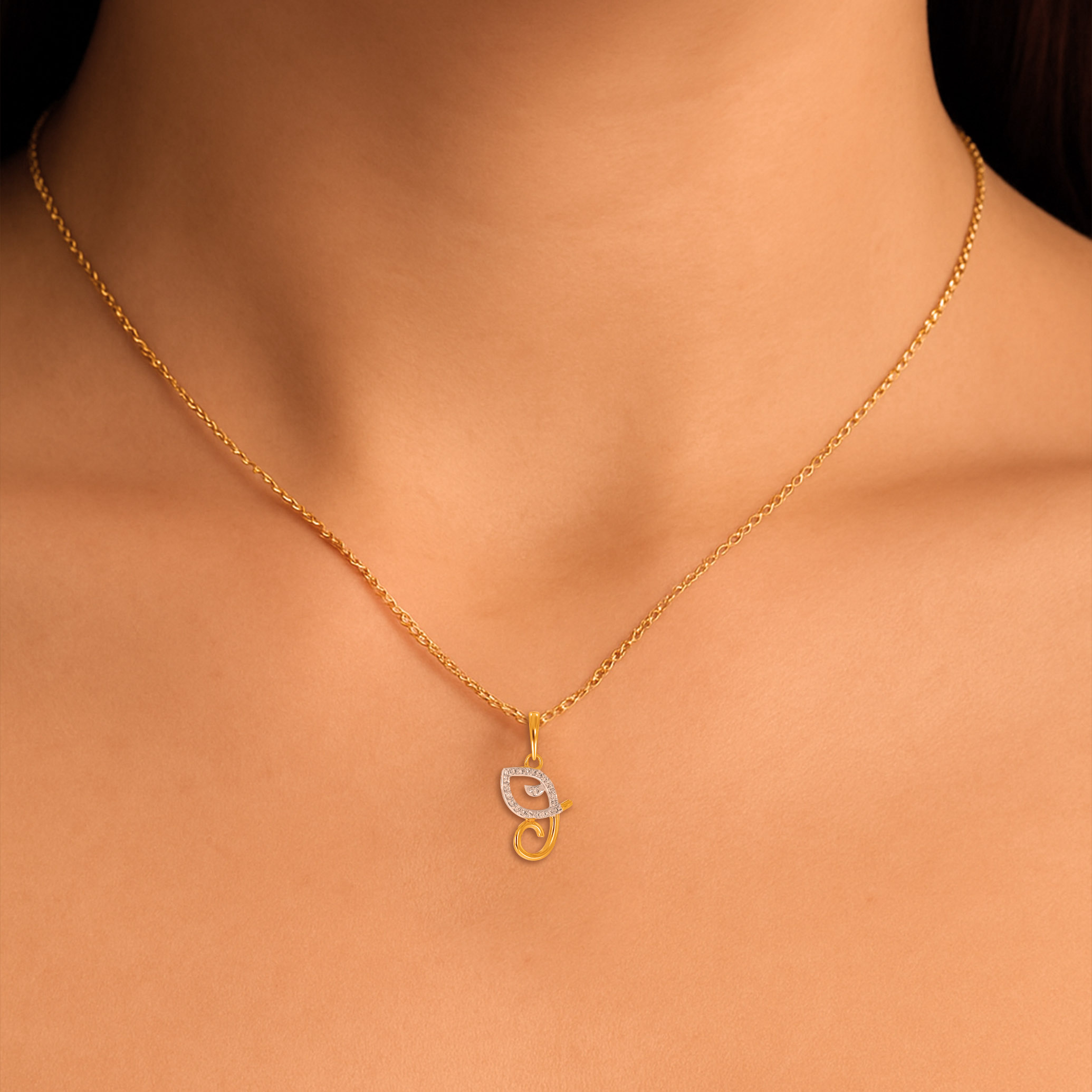 Sacred Sparkle Ganesh Diamond Pendant - Senco Gold and Diamonds