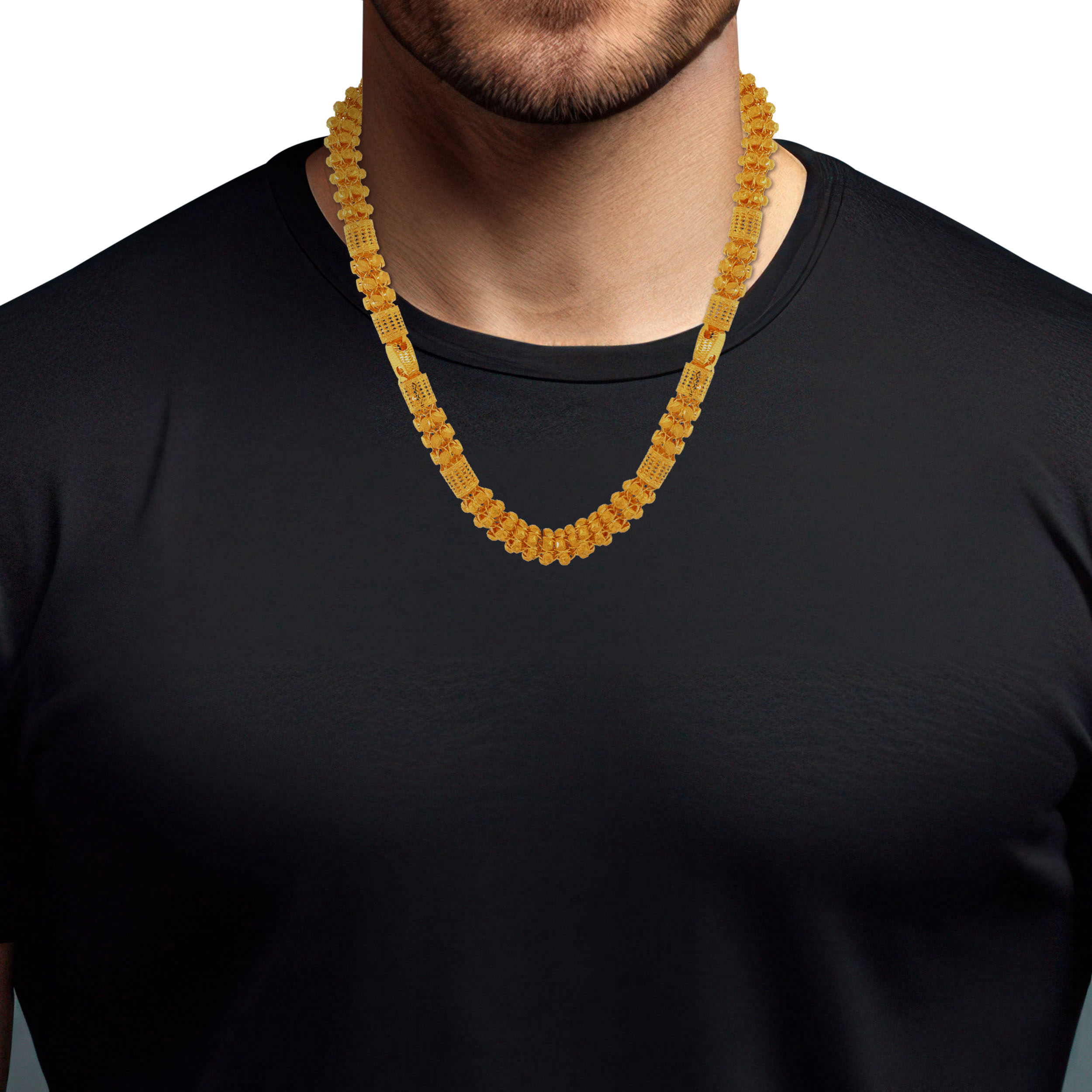 Festive Icon Men Gold Chain - Senco Gold and Diamonds