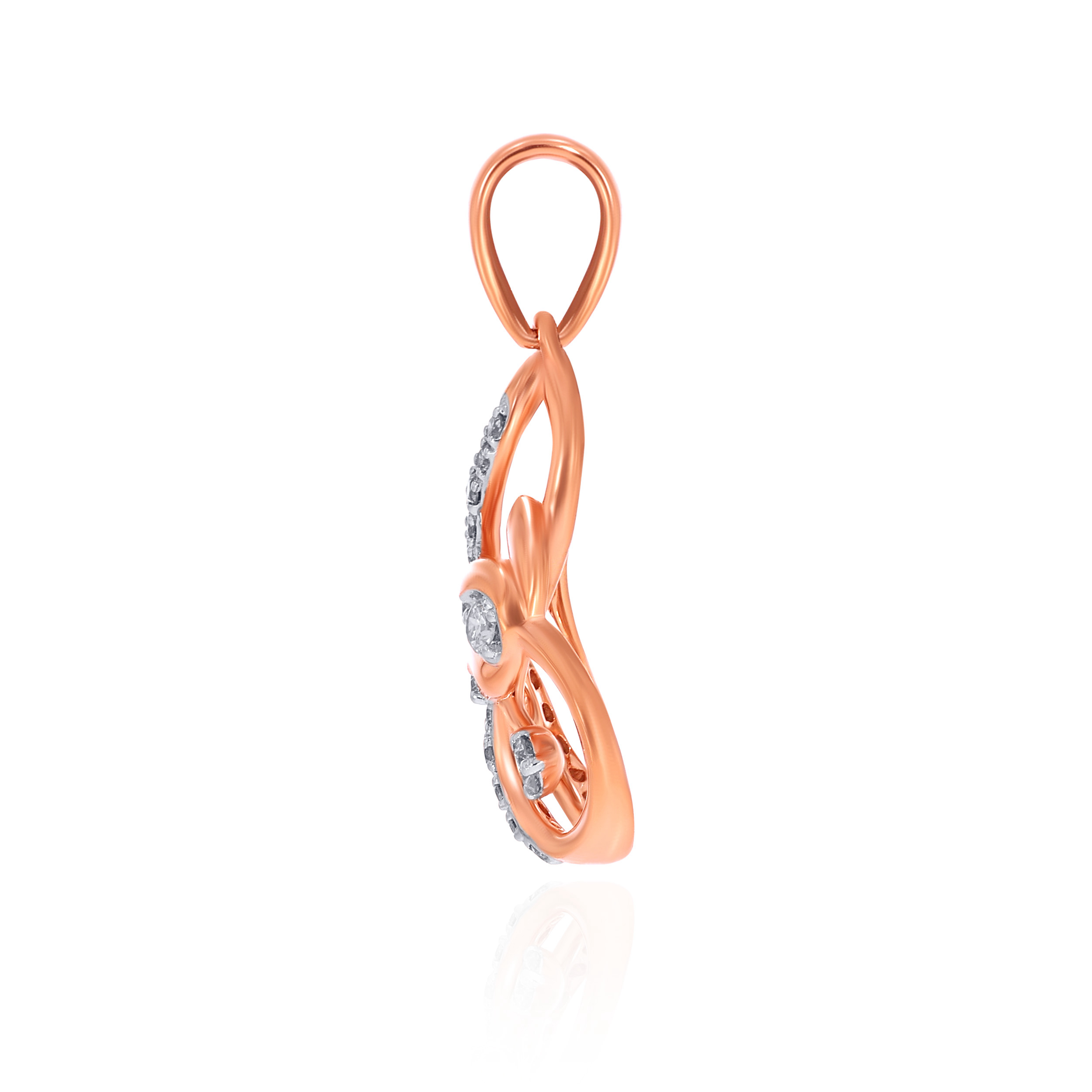 Lotus Poise Diamond Pendant - Senco Gold and Diamonds