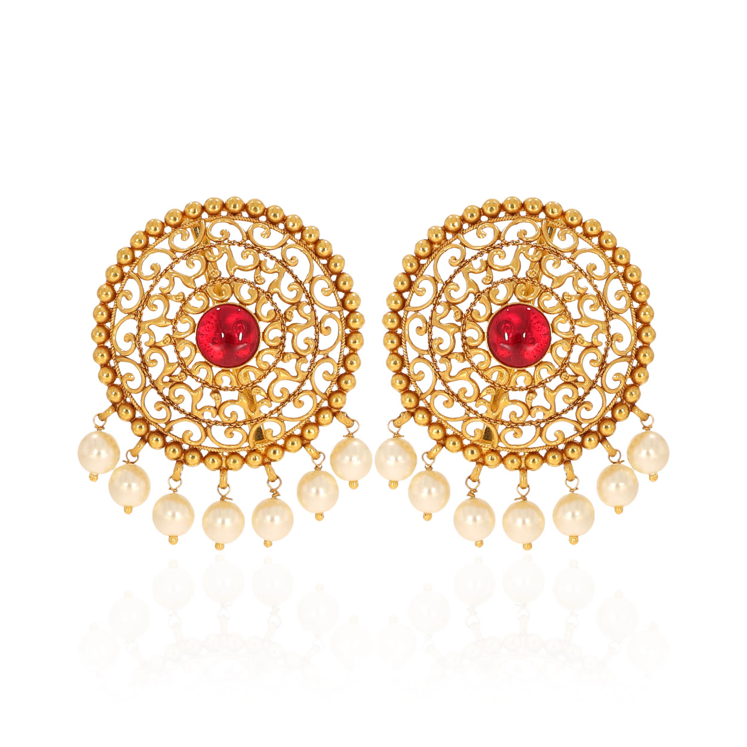 Embellished Elegance Gold Earrings - Senco Gold and Diamonds