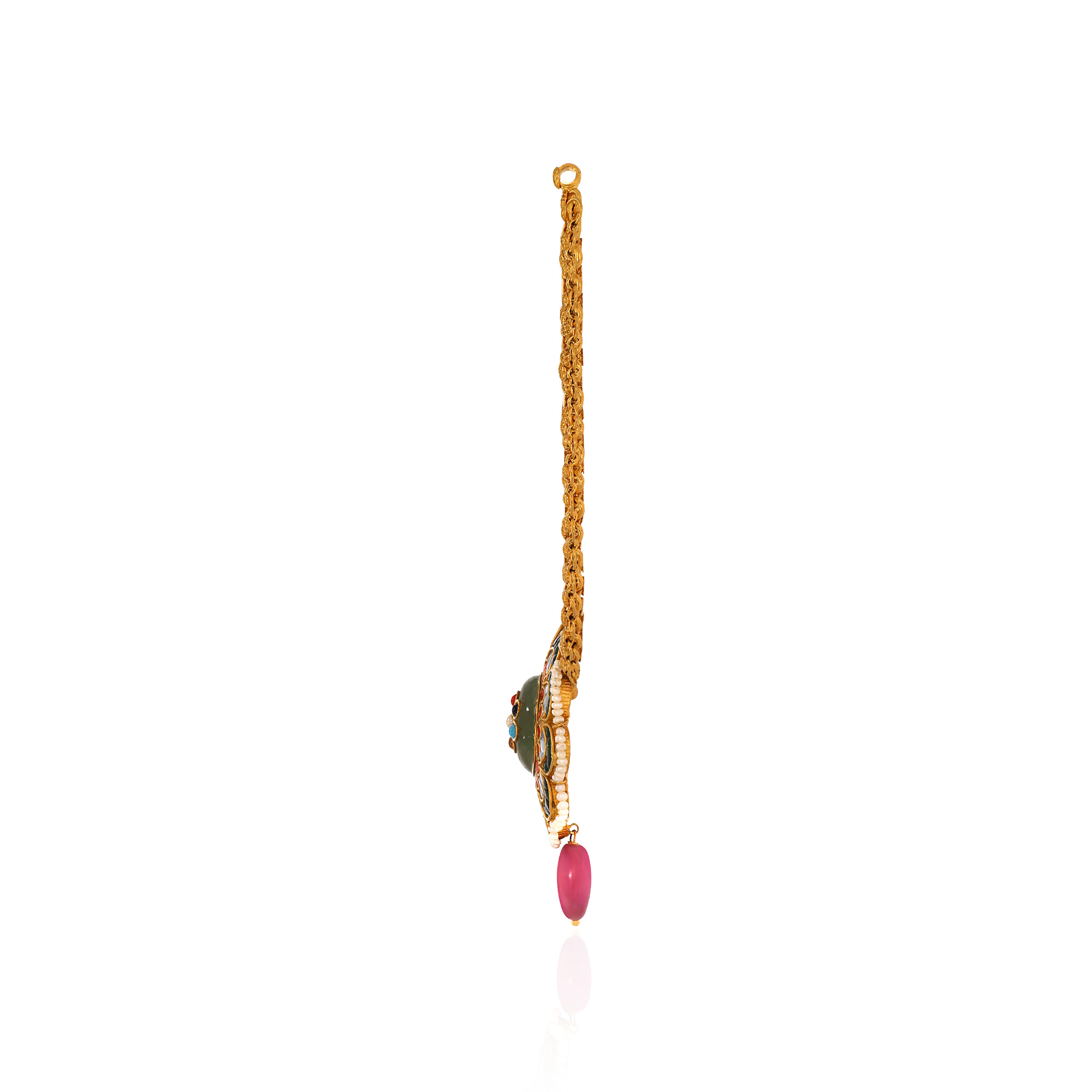 22K Yellow Gold Kundan Necklace-GN-D000788425 - Senco Gold and Diamonds