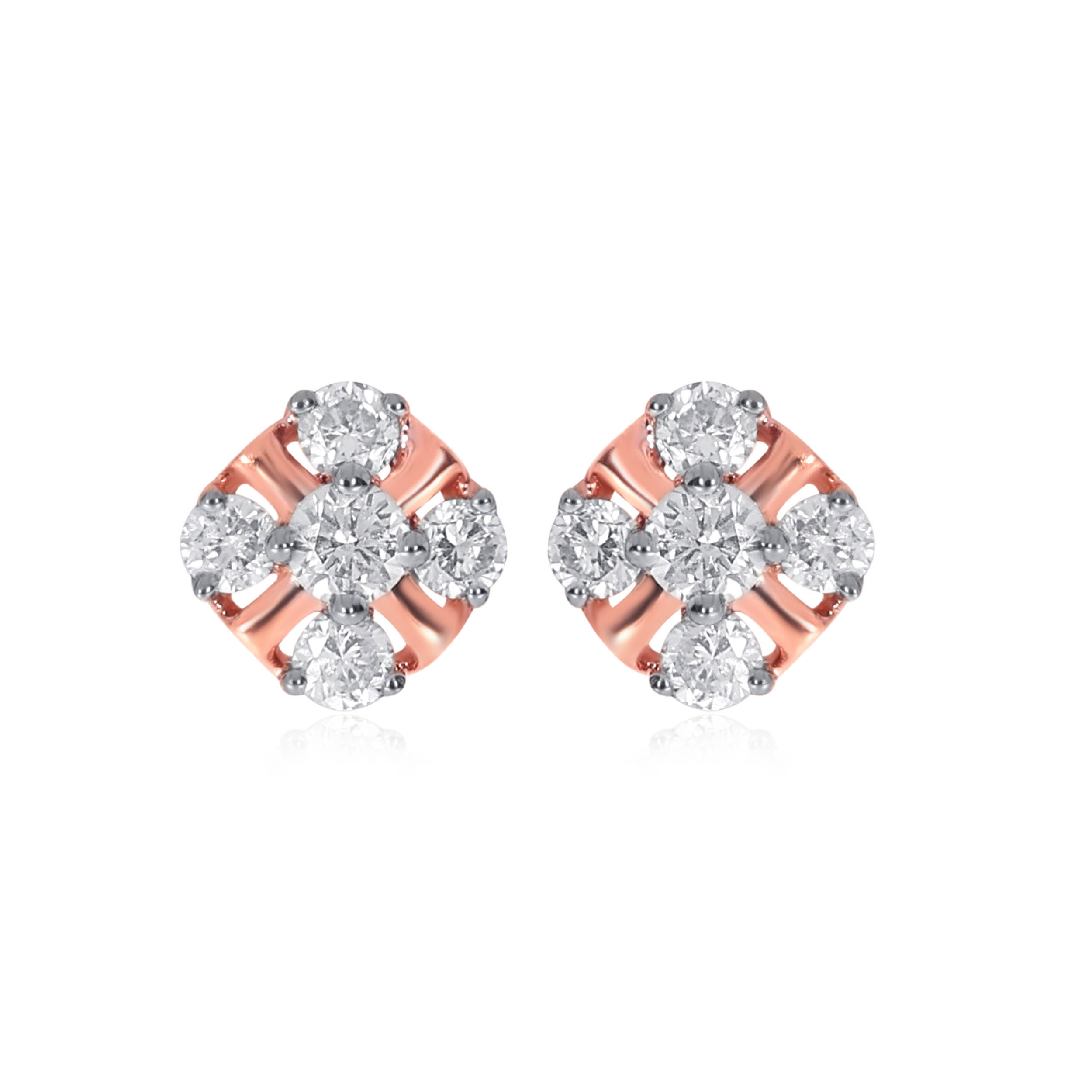 Perfect Blossom Diamond Studs - Senco Gold and Diamonds