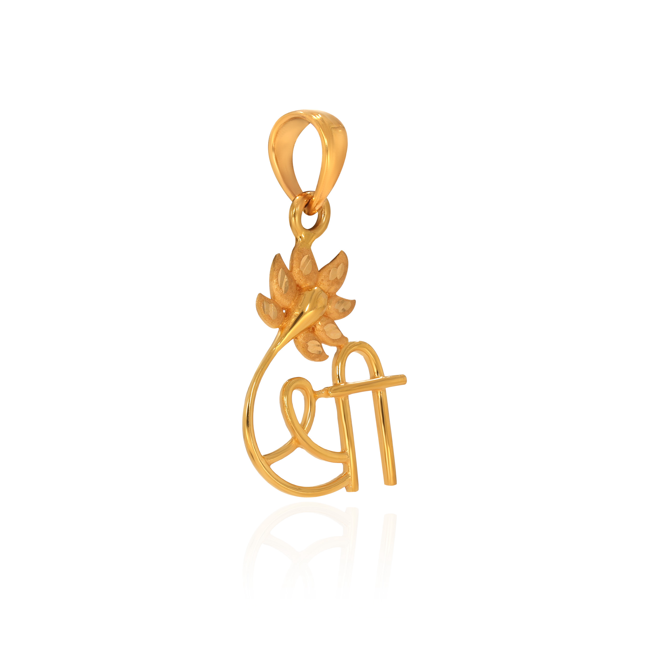 22K Yellow Gold Fancy Gold Pendant-GPN-D000553811 - Senco Gold and Diamonds
