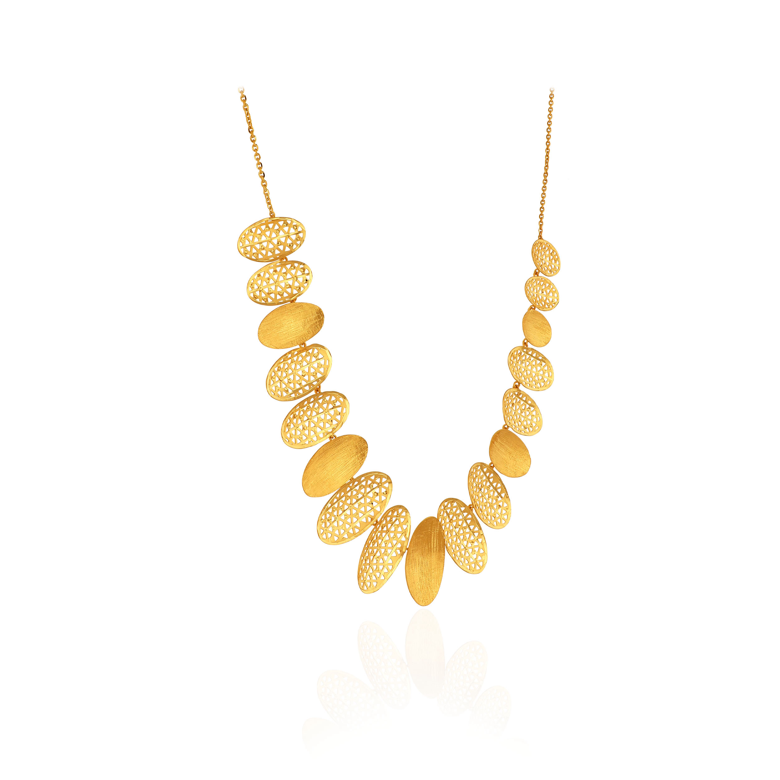 Solaire Statement Gold Necklace - Senco Gold and Diamonds