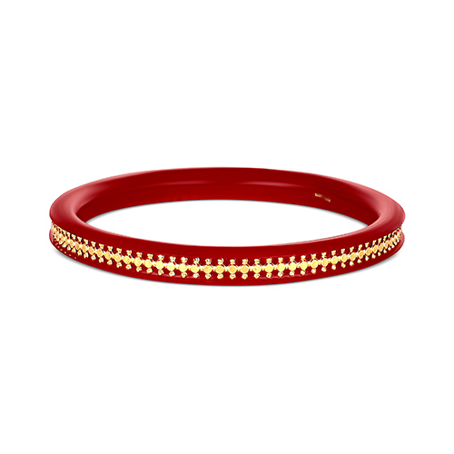 Gleam Line Gold Pola Bangle - Senco Gold and Diamonds