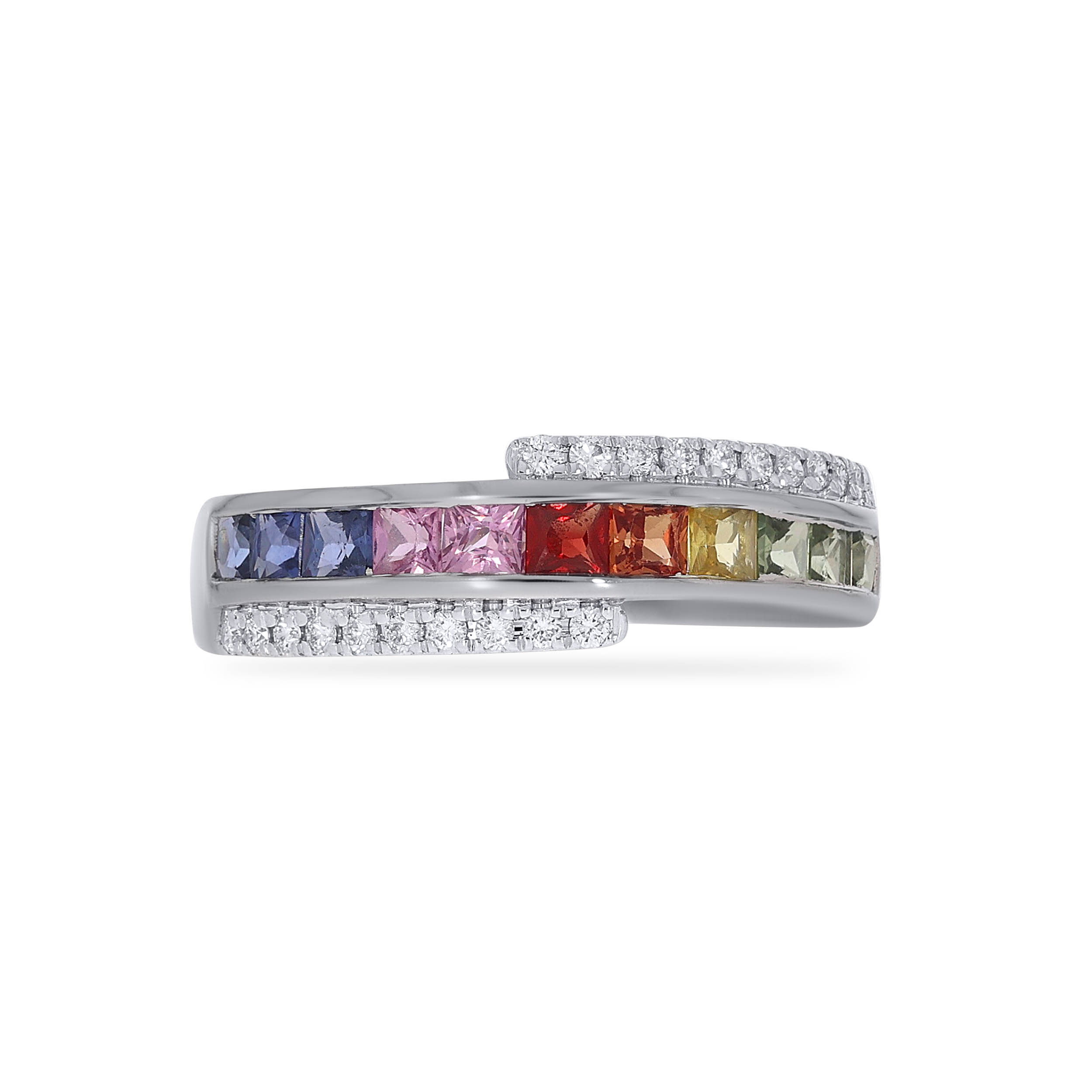 Colourful Hued Diamond Ring - Senco Gold and Diamonds