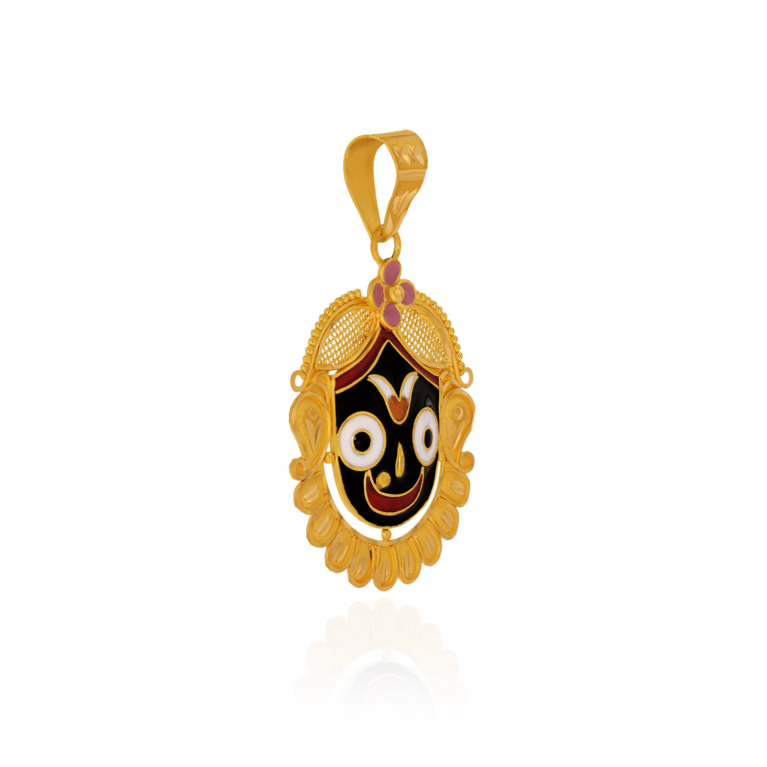 Sacred Aura Lord Jagannath Gold Pendant - Senco Gold and Diamonds