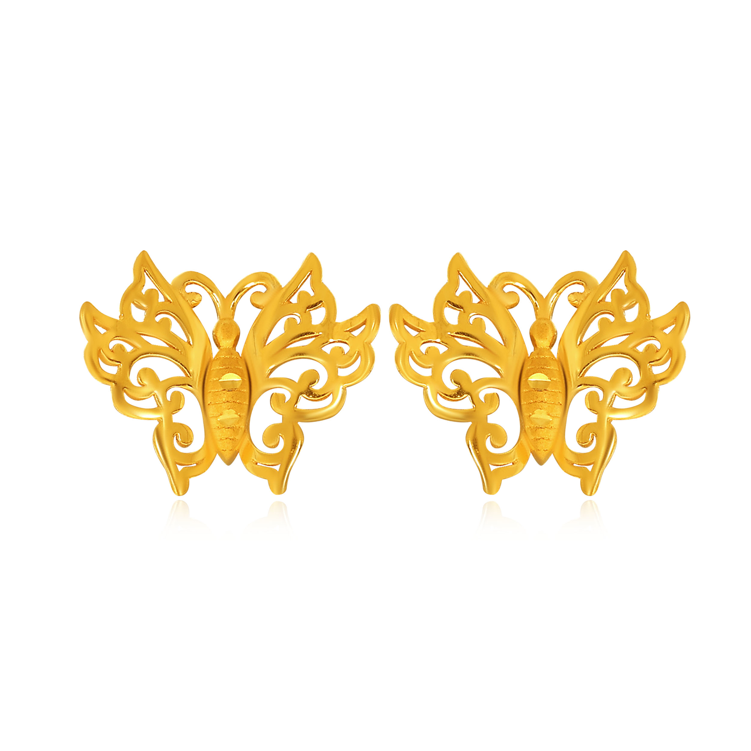 Freedom to Fly Gold Studs - Senco Gold and Diamonds