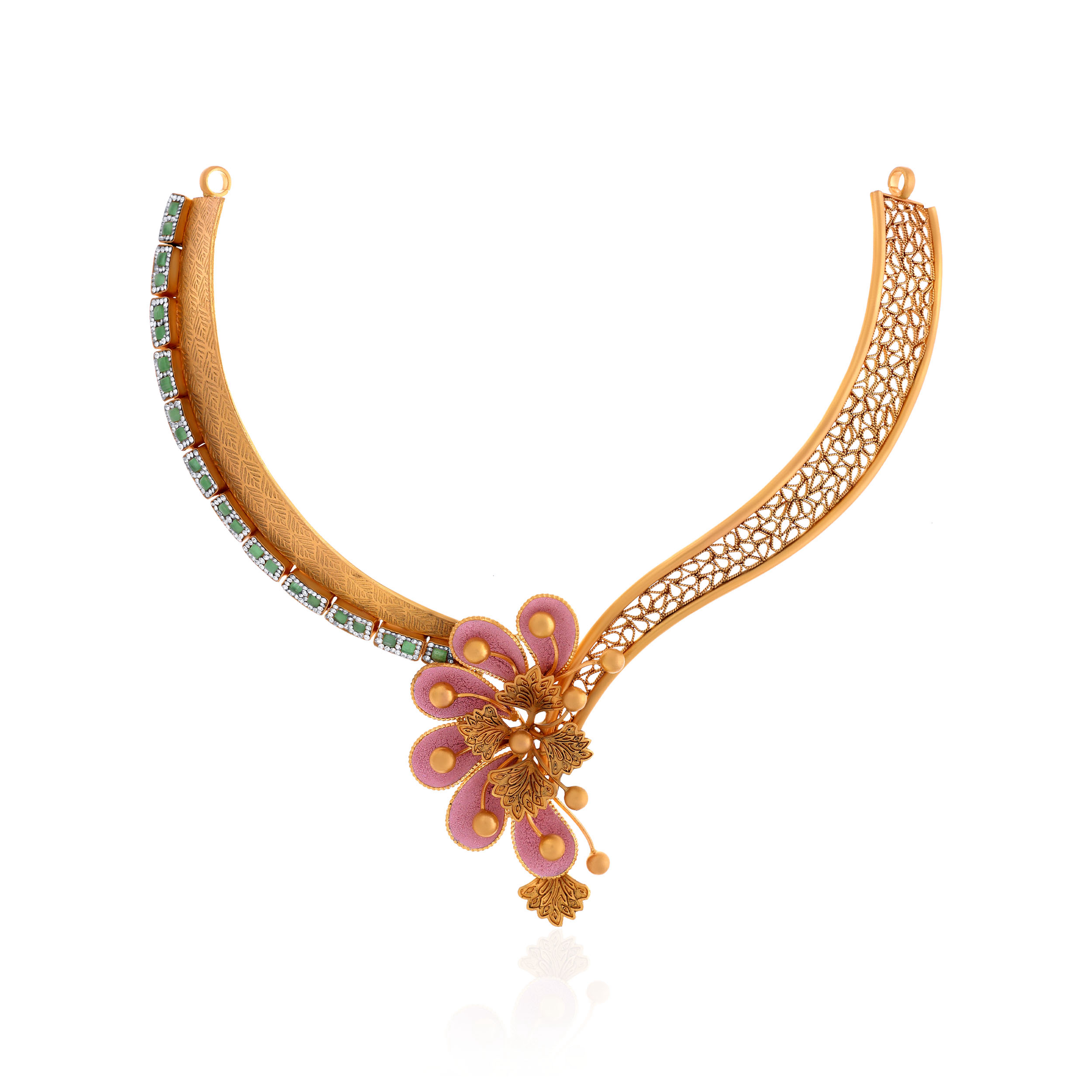 22K Yellow Gold Necklace-GN-D000760623 - Senco Gold and Diamonds