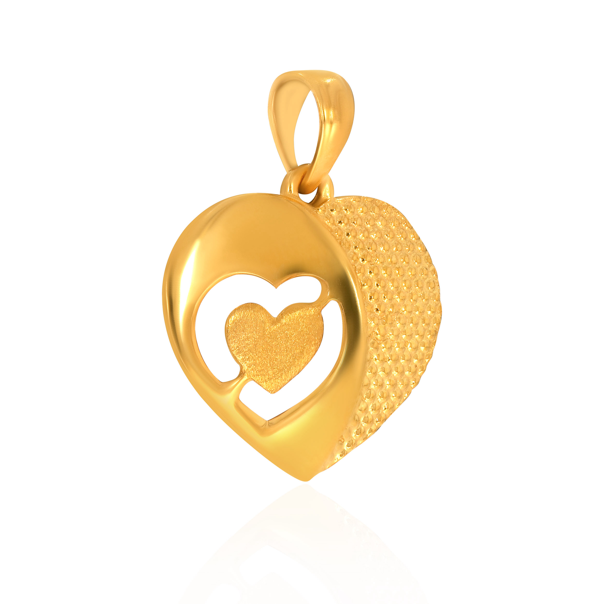 Cupid Struck Gold Pendant - Senco Gold and Diamonds