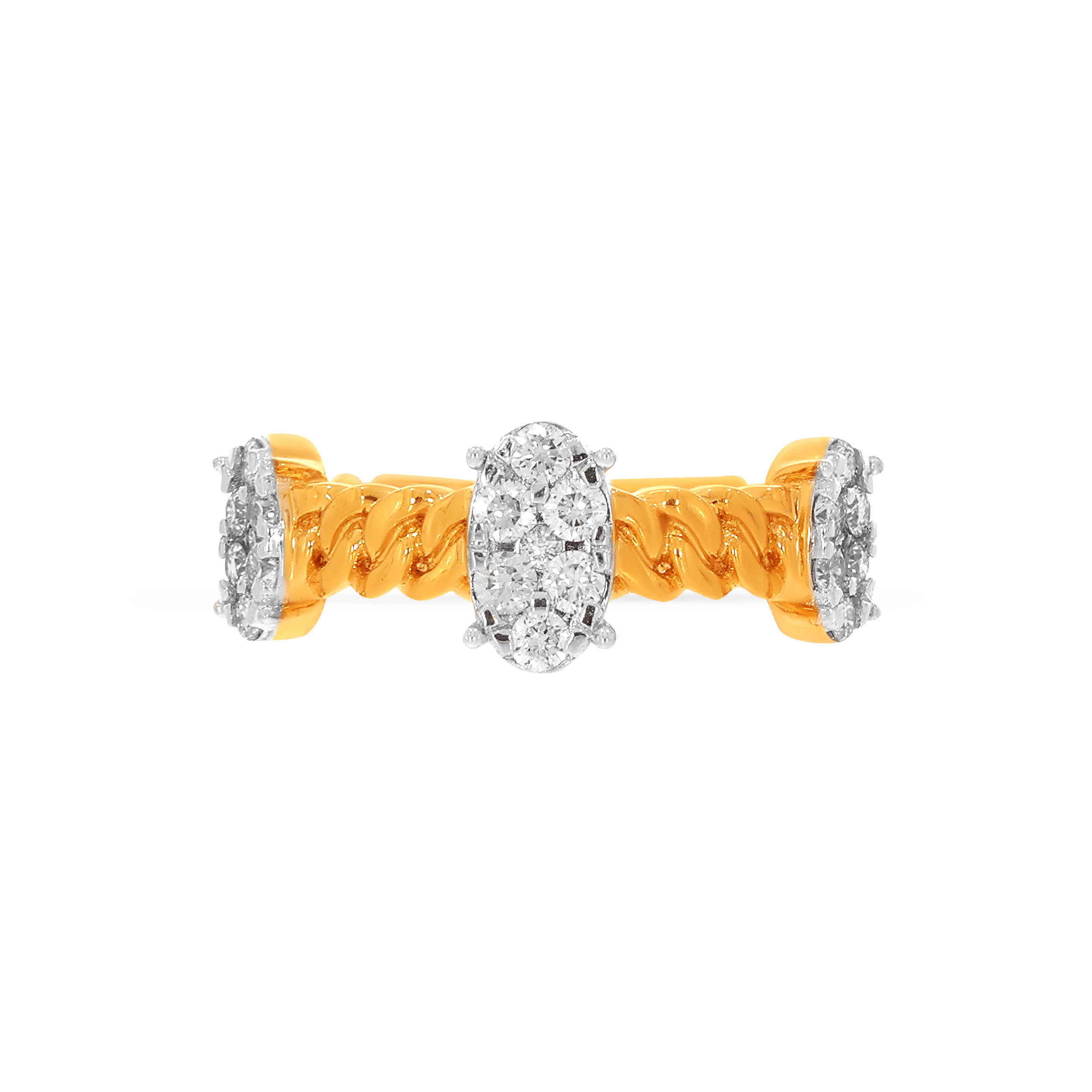 18K Yellow Gold Diamond Ring-DLR-D000772737 - Senco Gold and Diamonds