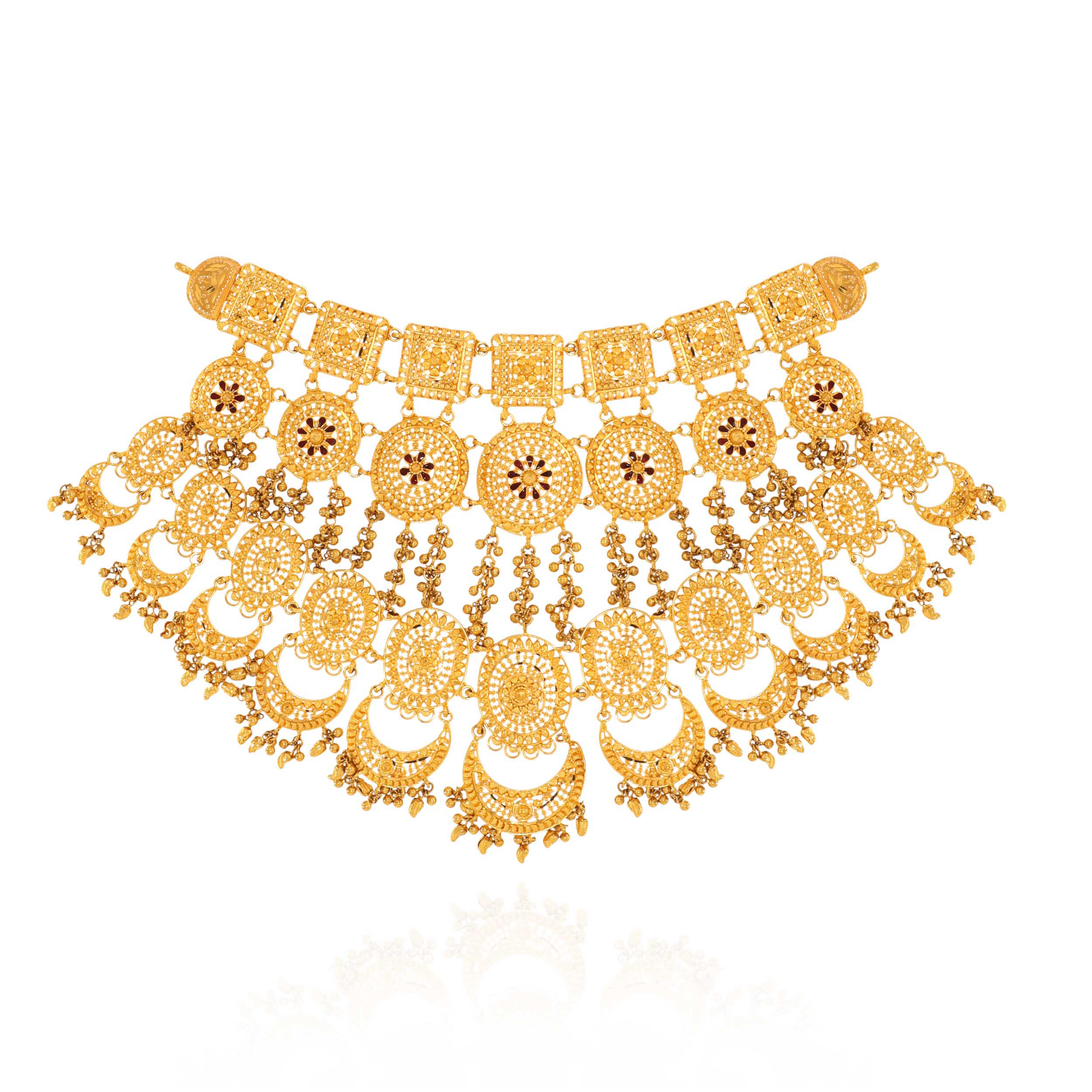 Antique Majesty Bridal Choker - Senco Gold and Diamonds
