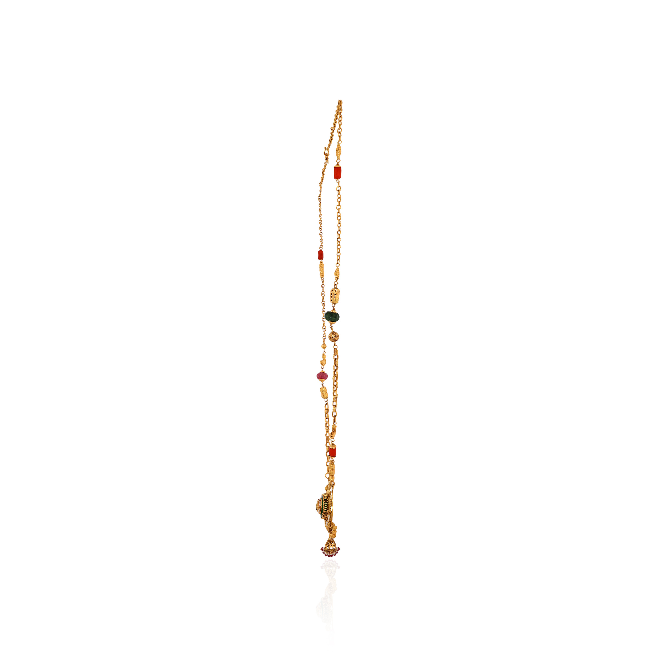 22K Yellow Gold Kundan Necklace-GN-D000788433 - Senco Gold and Diamonds