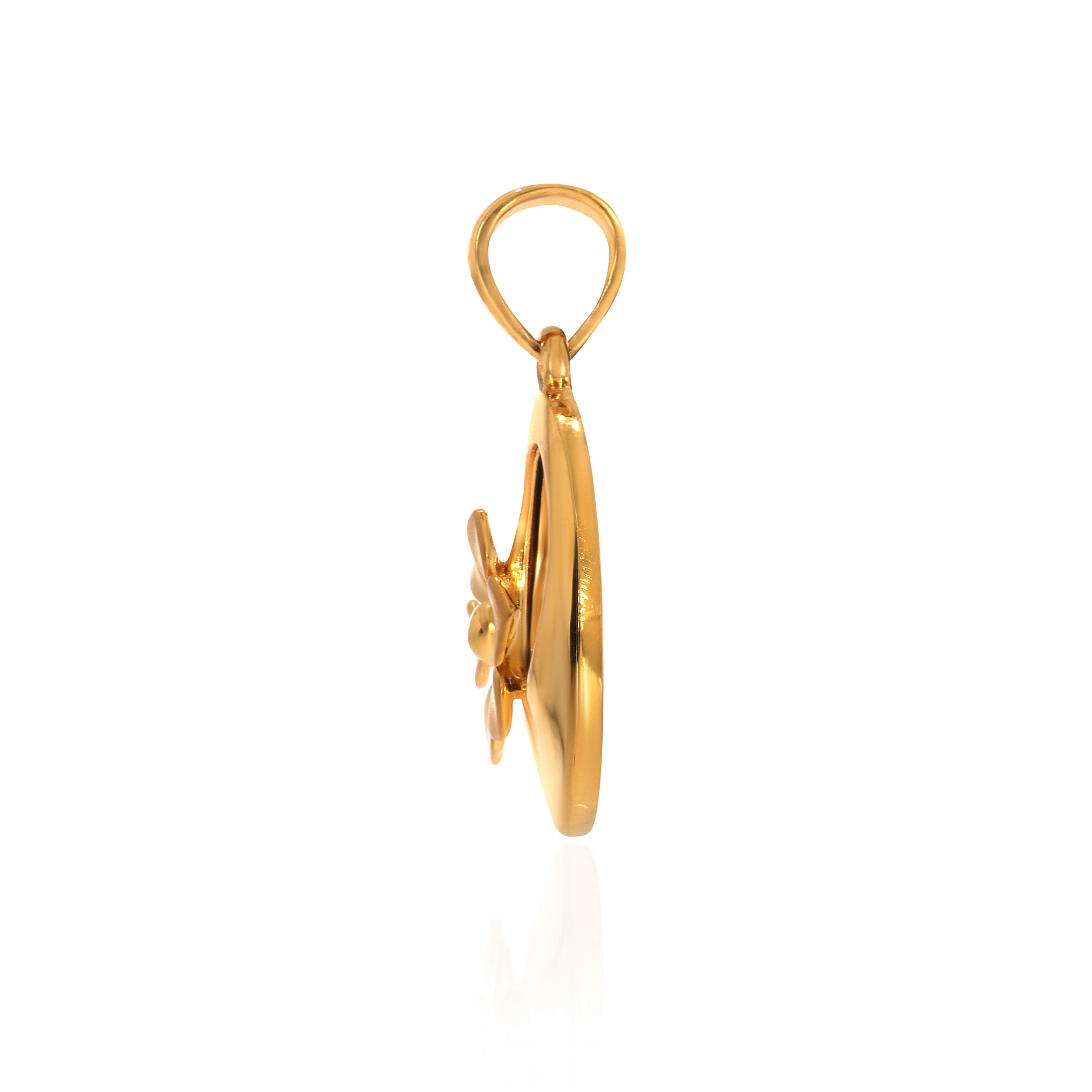 22K Yellow Gold Fancy Gold Pendant-GPN-D000742232 - Senco Gold and Diamonds