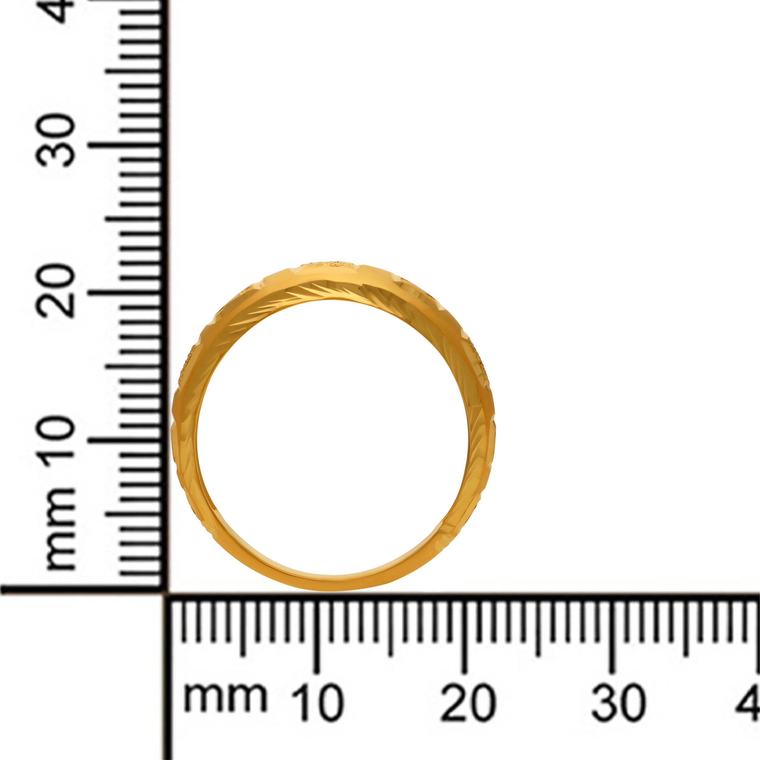 Square Lustre Gold Ring - Senco Gold and Diamonds