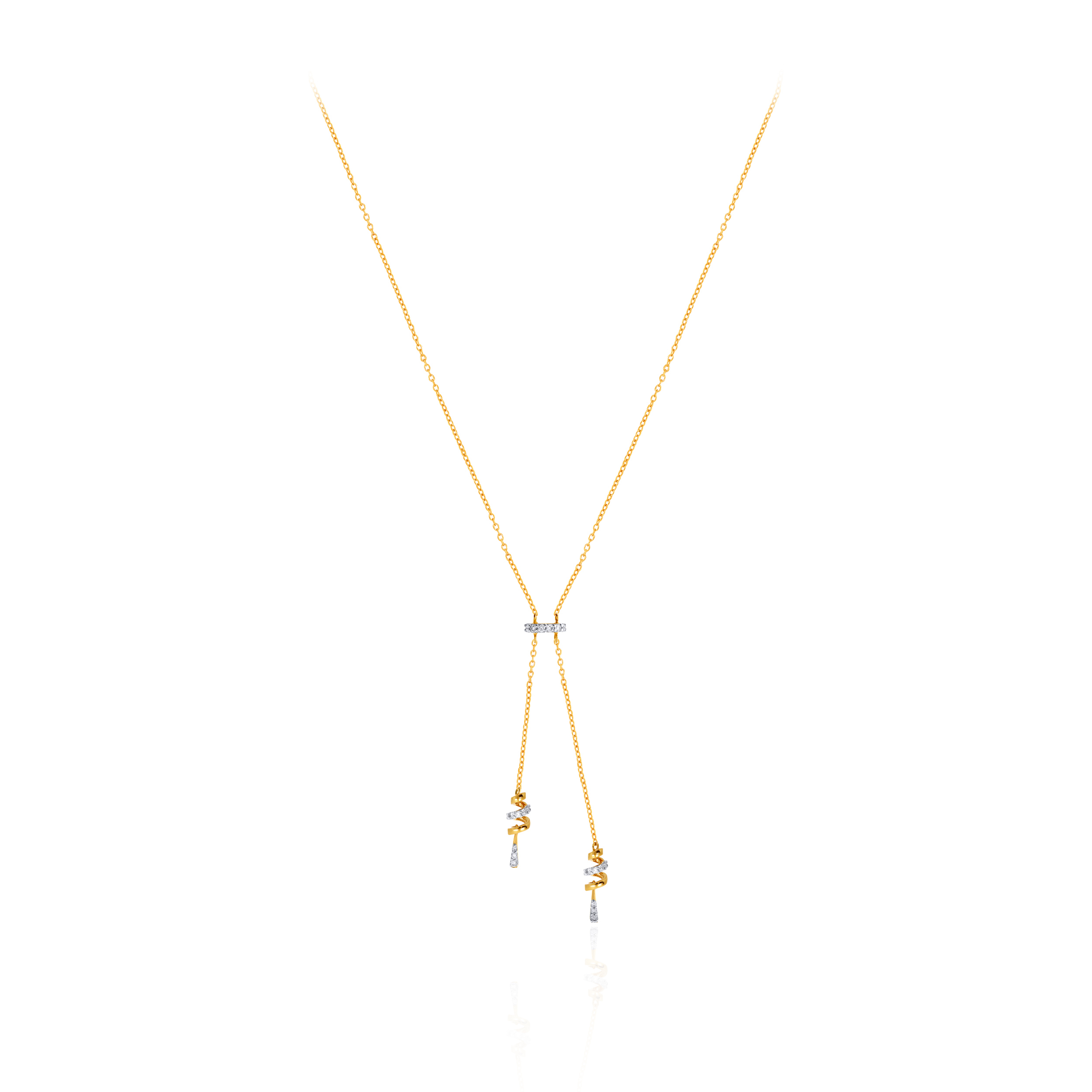 Artistic Poise Diamond Chain Pendant - Senco Gold and Diamonds