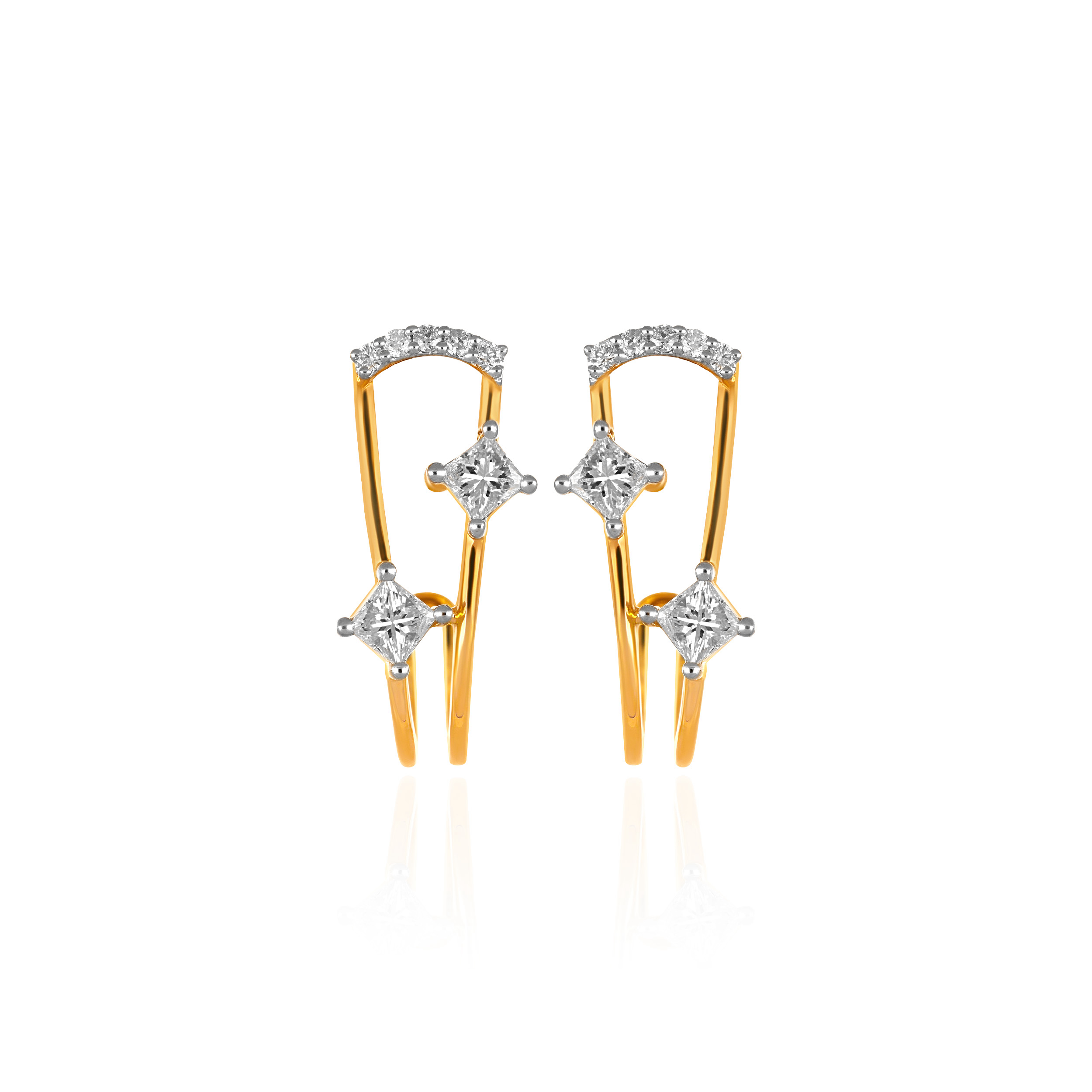 Twinkling Delight Diamond Earrings - Senco Gold and Diamonds