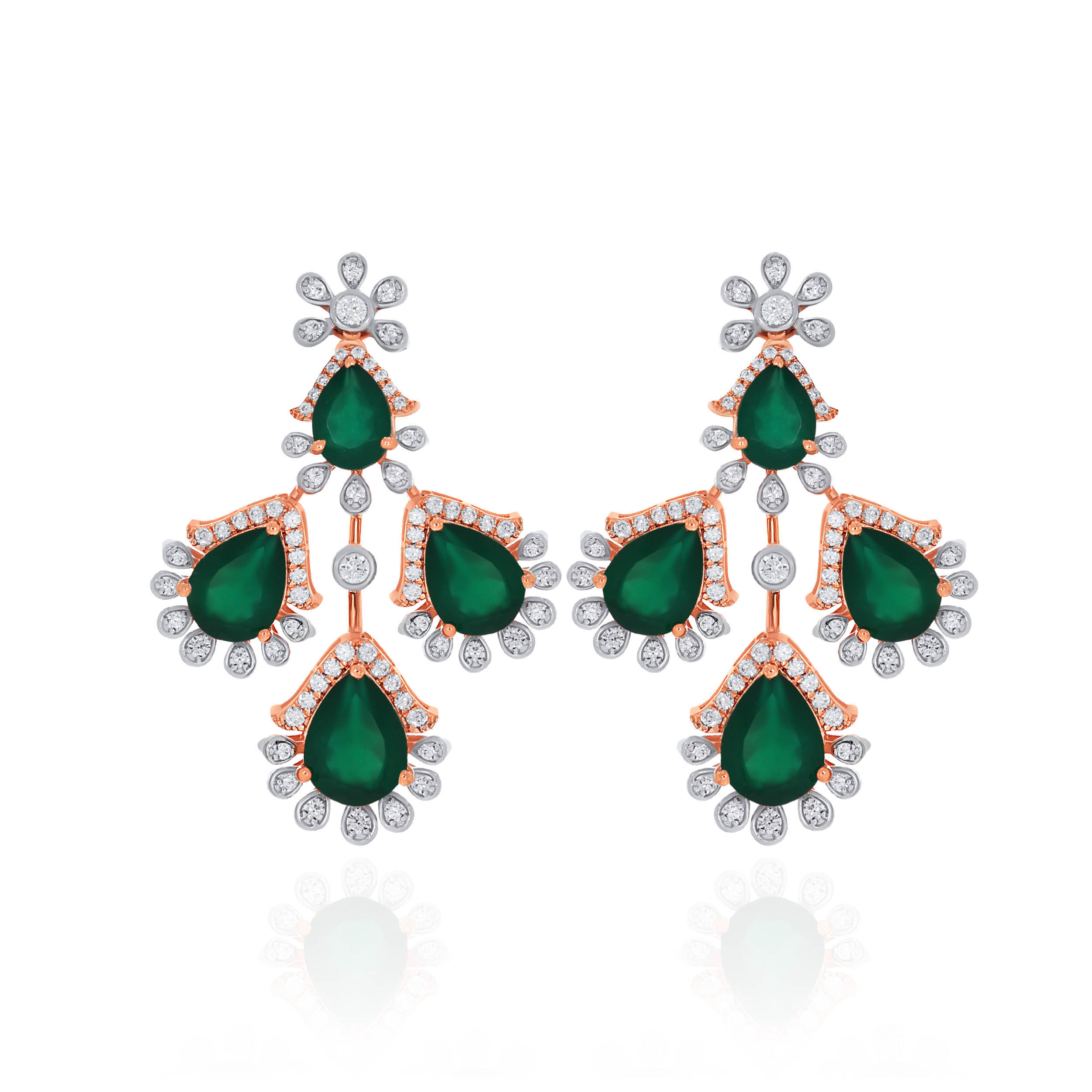 Enchanted Leaf Diamond Earrings - Senco Gold and Diamonds
