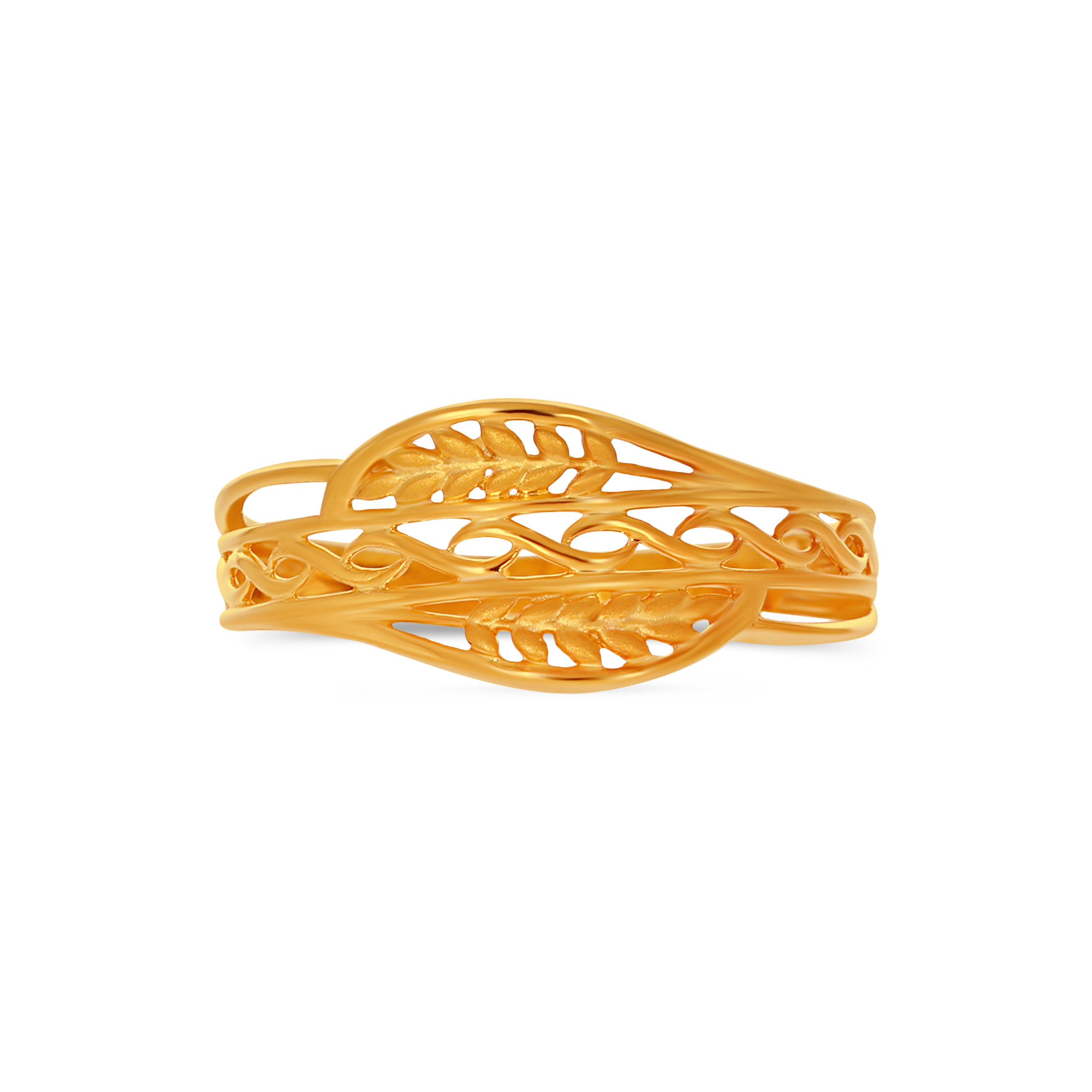 Leafy Serenity Gold Ring - Senco Gold and Diamonds