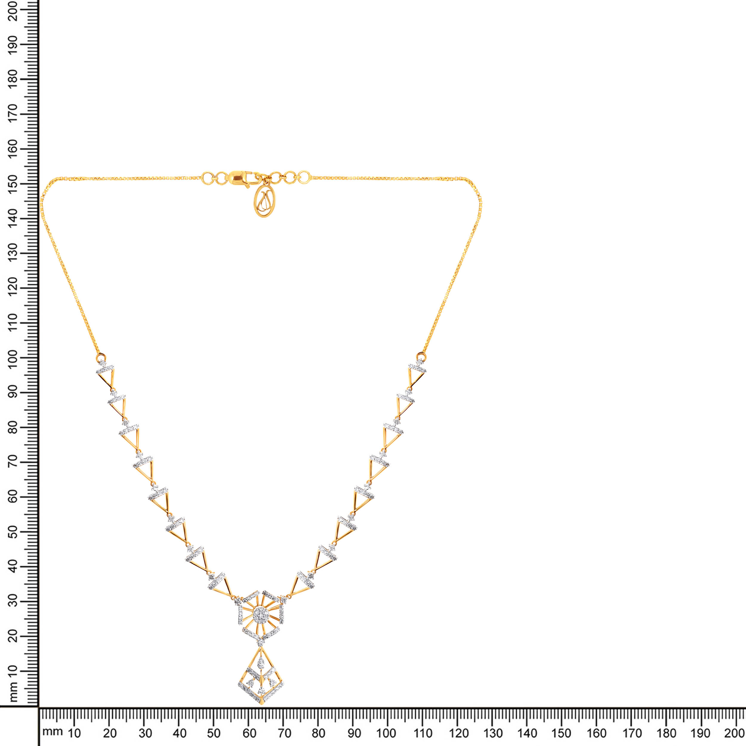 Prismatic Splendour Diamond Necklace - Senco Gold and Diamonds