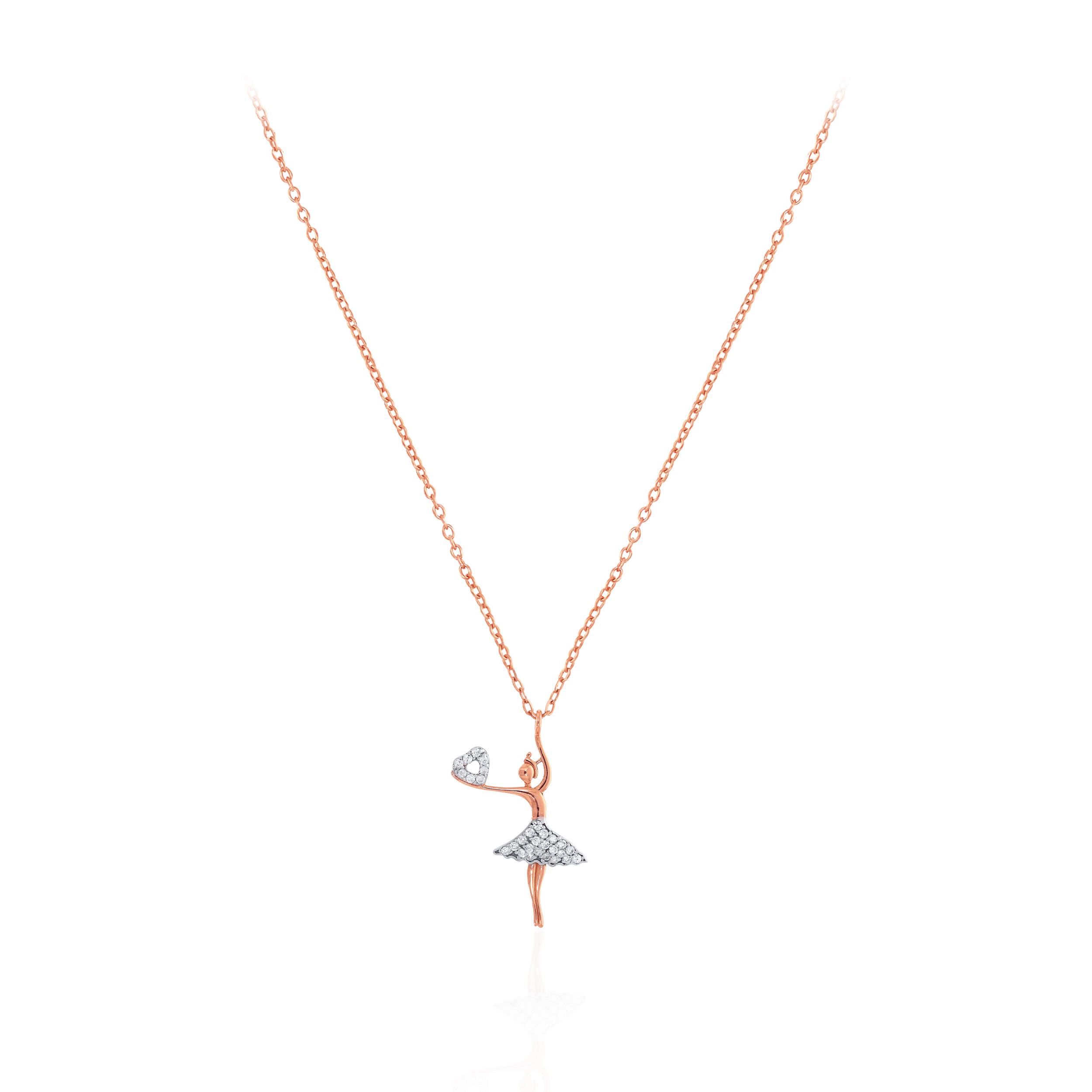 Ballet Beauty Gold Chain Pendant - Senco Gold and Diamonds