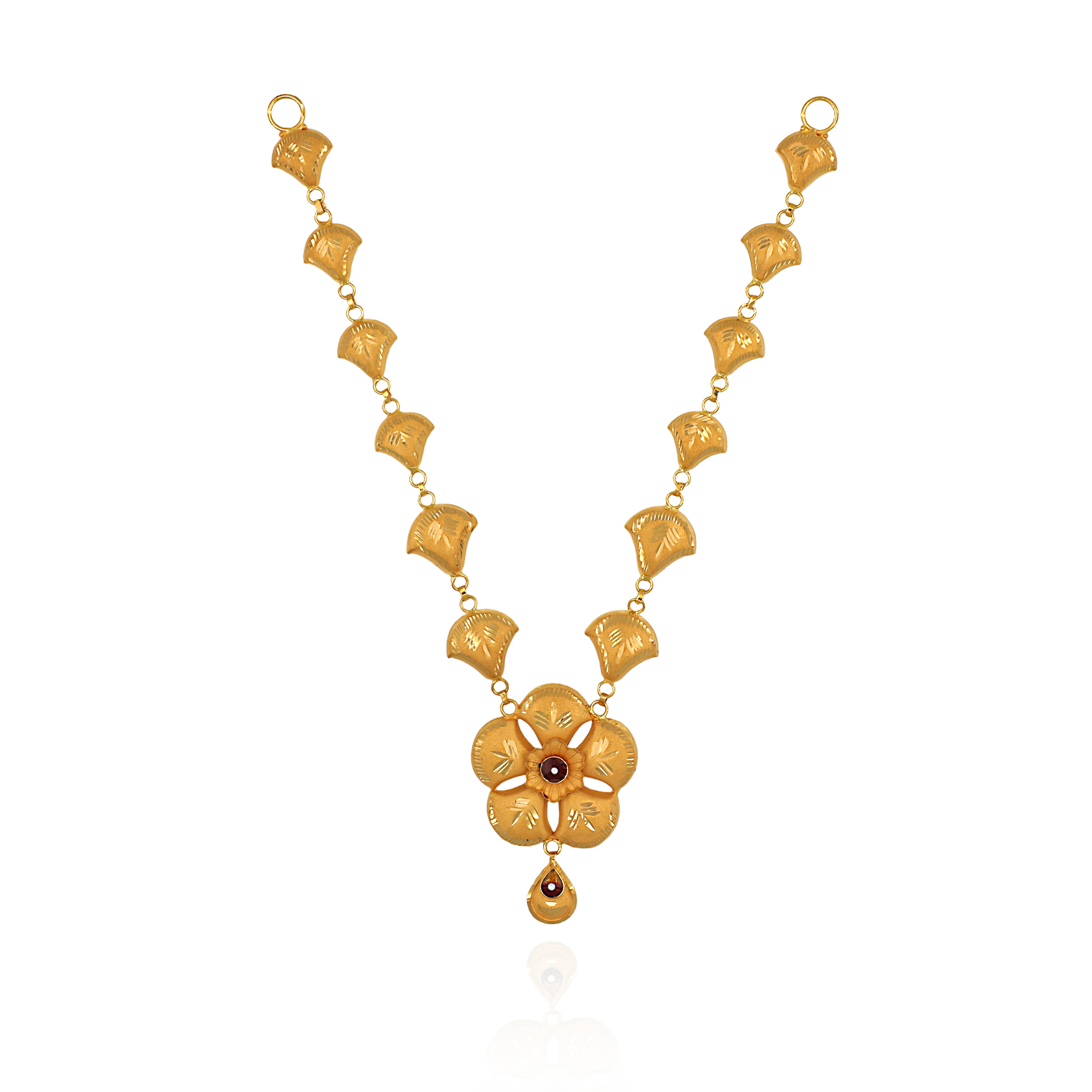Meena Bloom Gold Necklace - Senco Gold and Diamonds