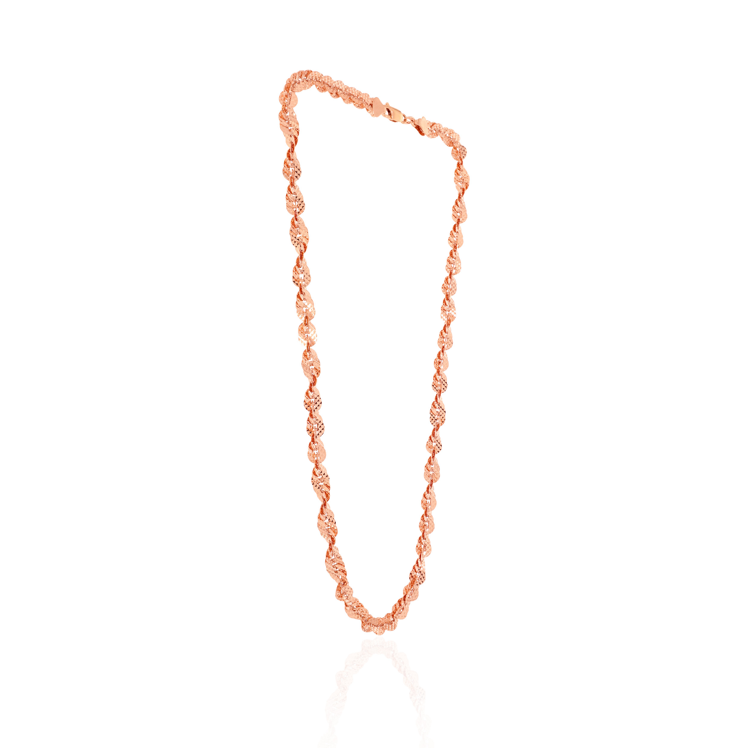 Rosy Twist Unisex Gold Chain - Senco Gold and Diamonds