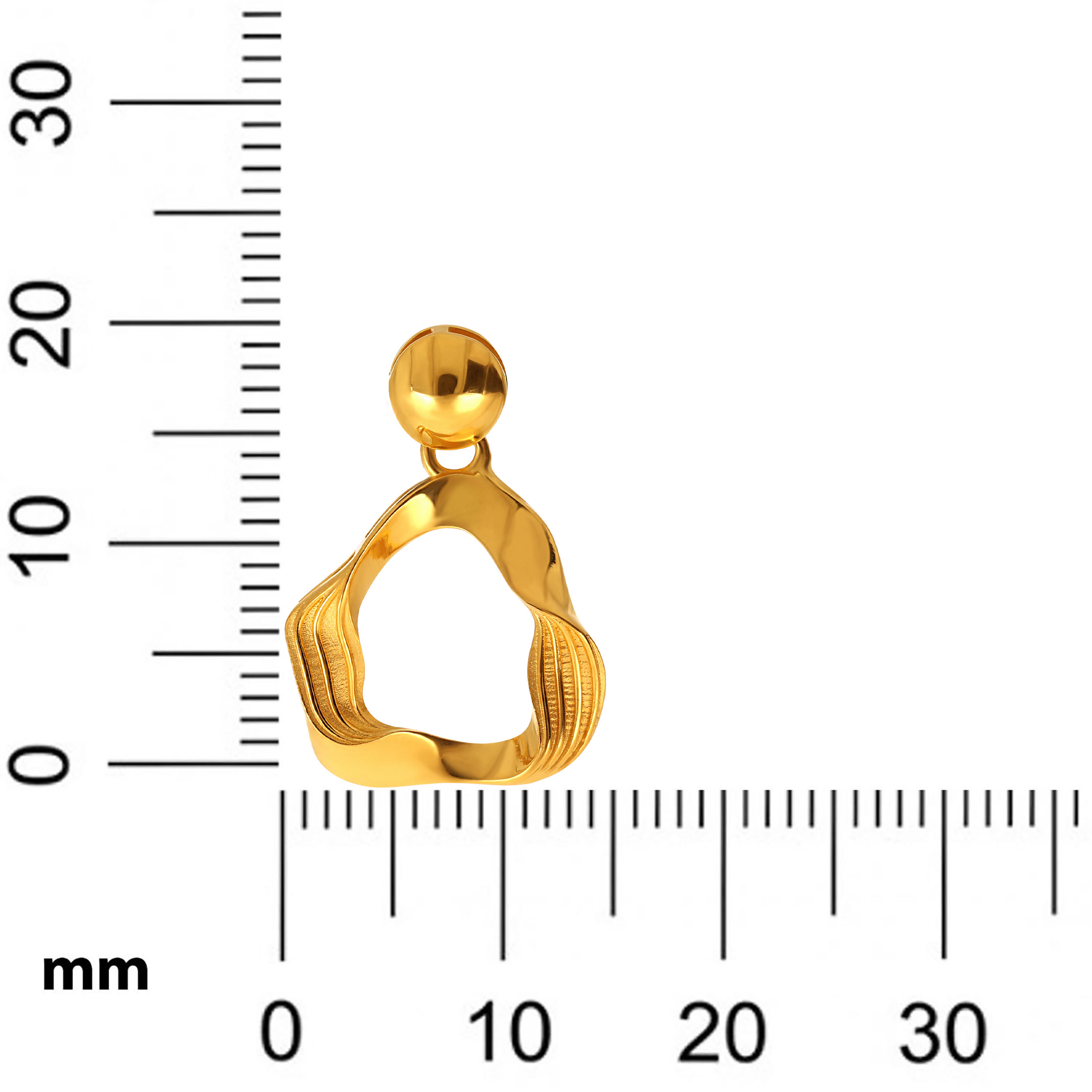 Twisted Wave Gold Drop Earrings - Senco Gold and Diamonds