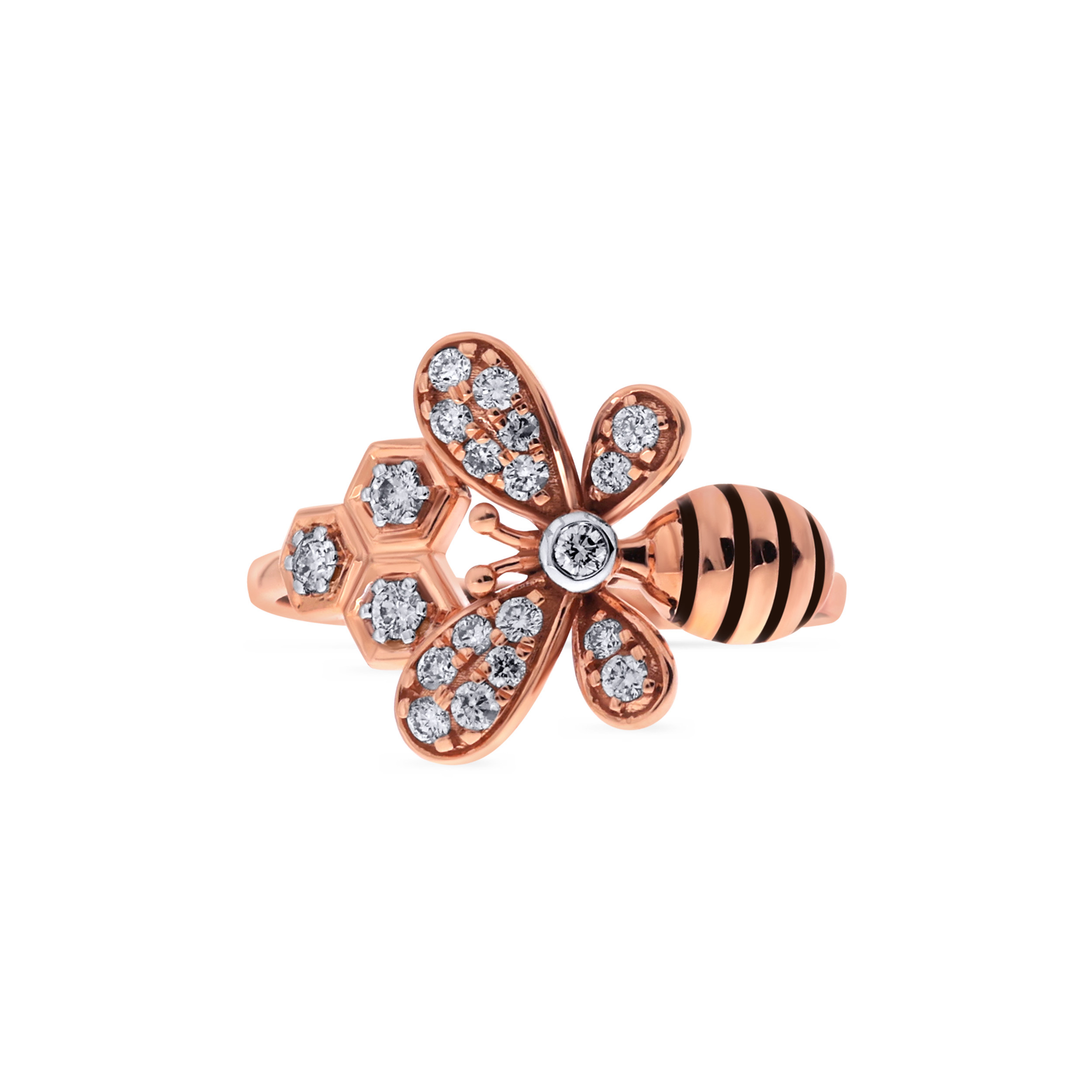 Rosy Queenbee Diamond Ring - Senco Gold and Diamonds