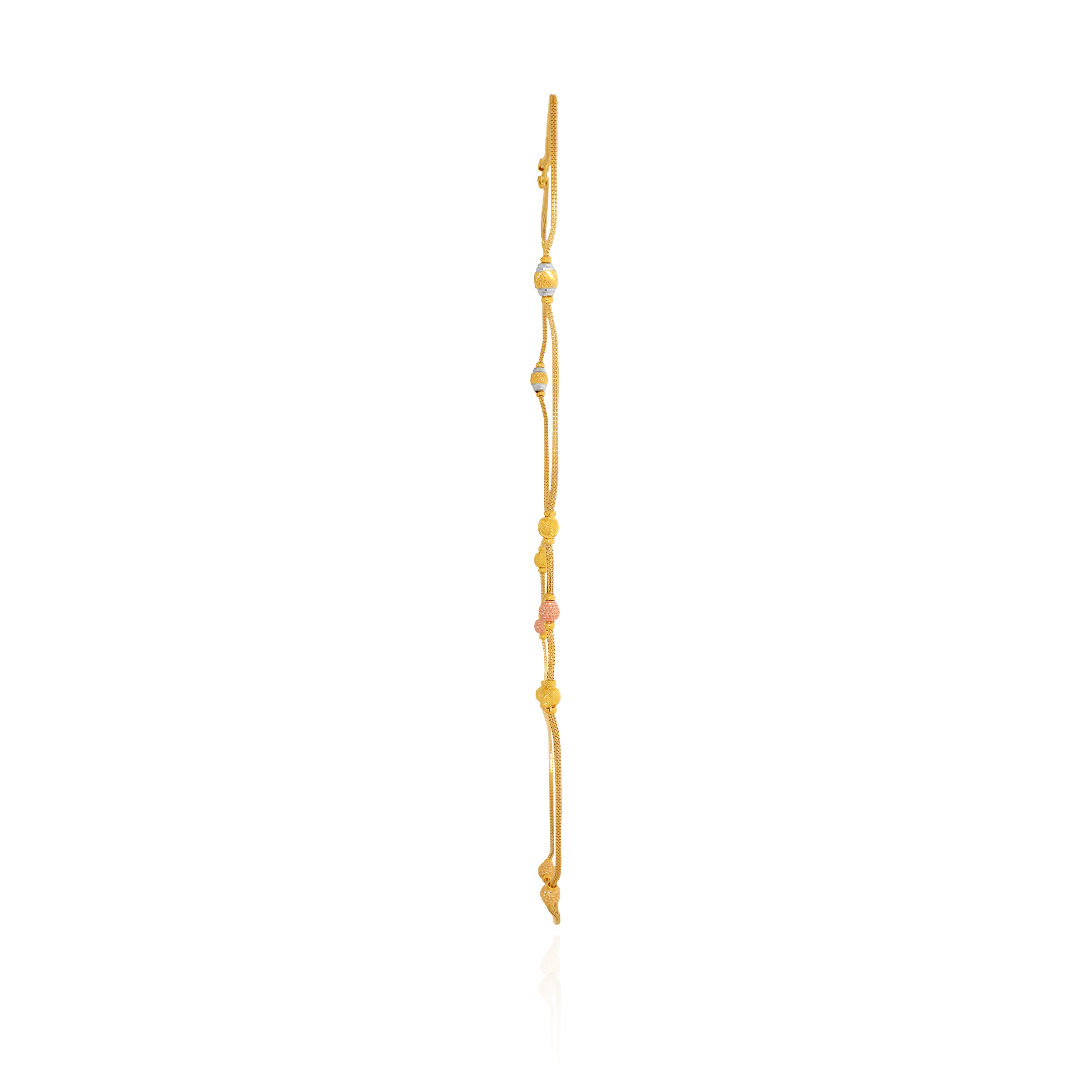 Urban Glow Beaded Gold Chain - Senco Gold and Diamonds