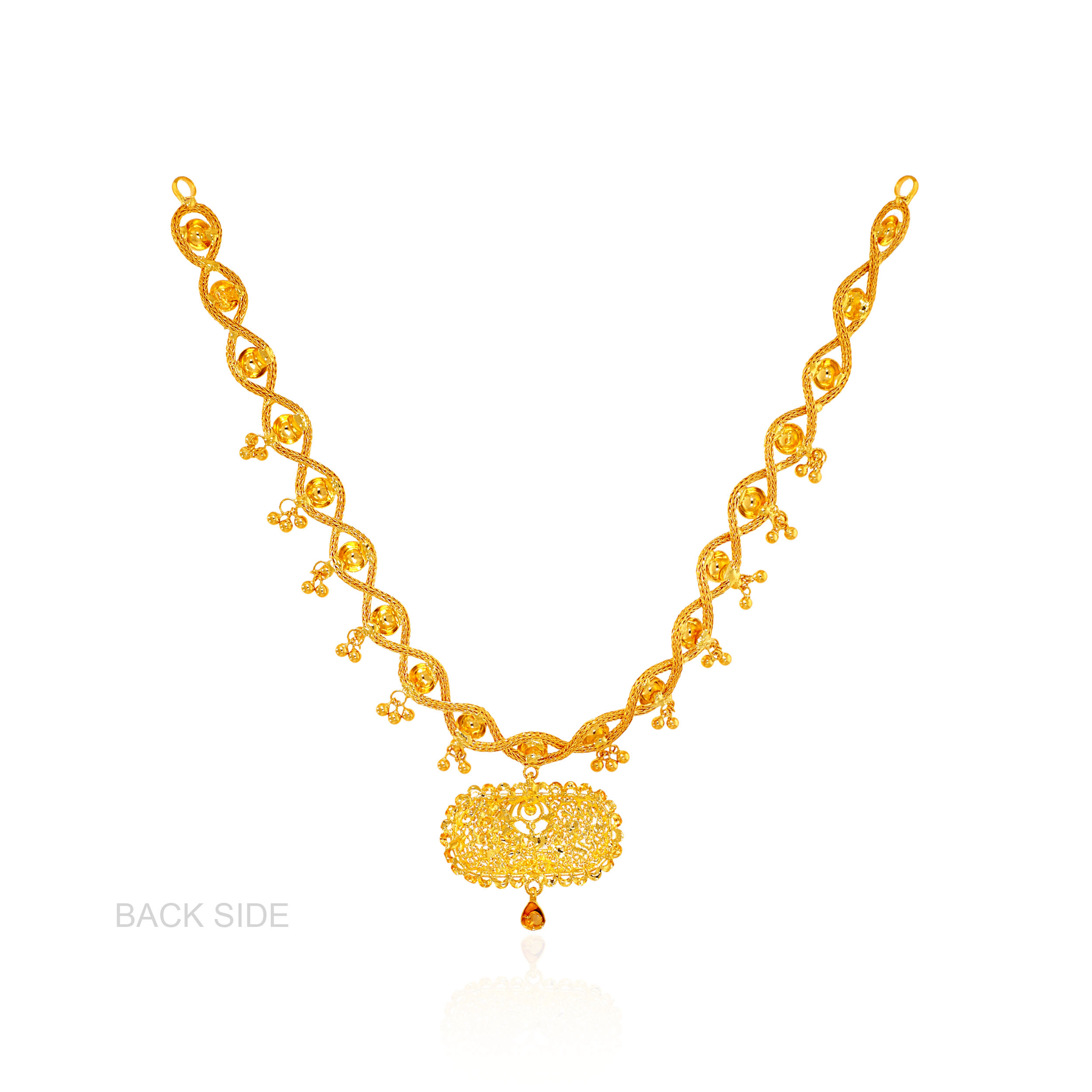 Petal Loop Gold Necklace - Senco Gold and Diamonds