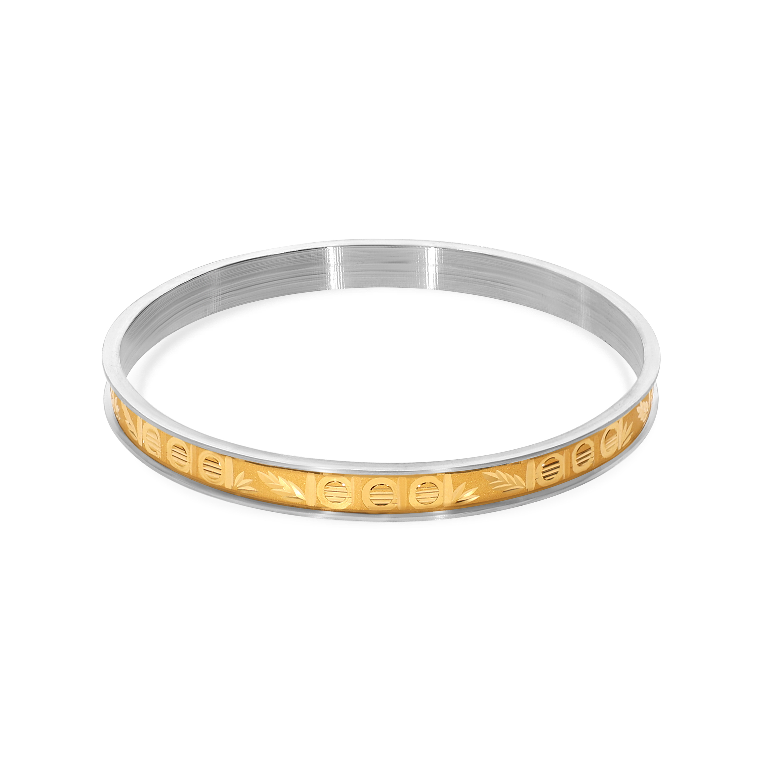 Heritage Channel Gold Noa Bangle - Senco Gold and Diamonds