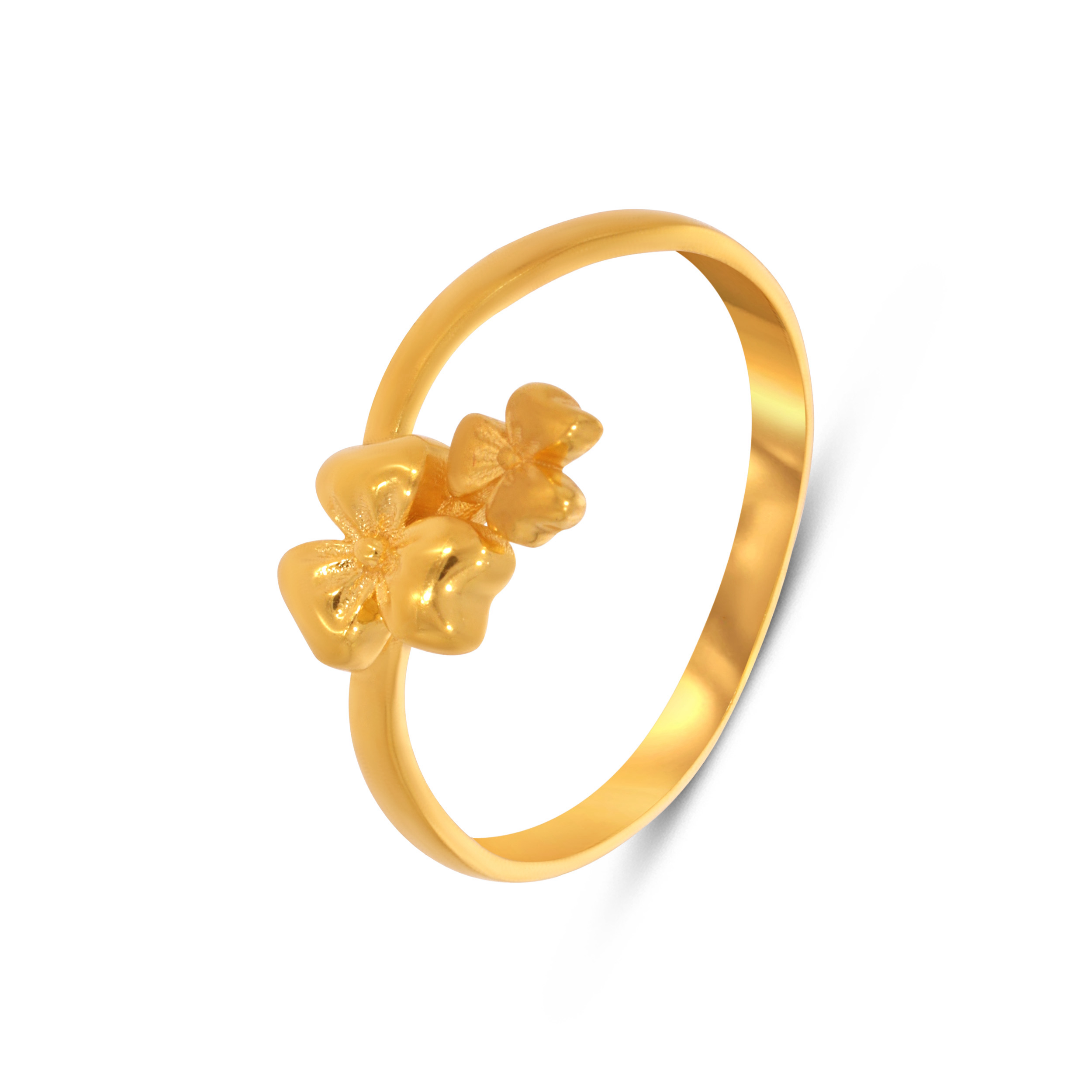 Twin Charm Gold Ring - Senco Gold and Diamonds