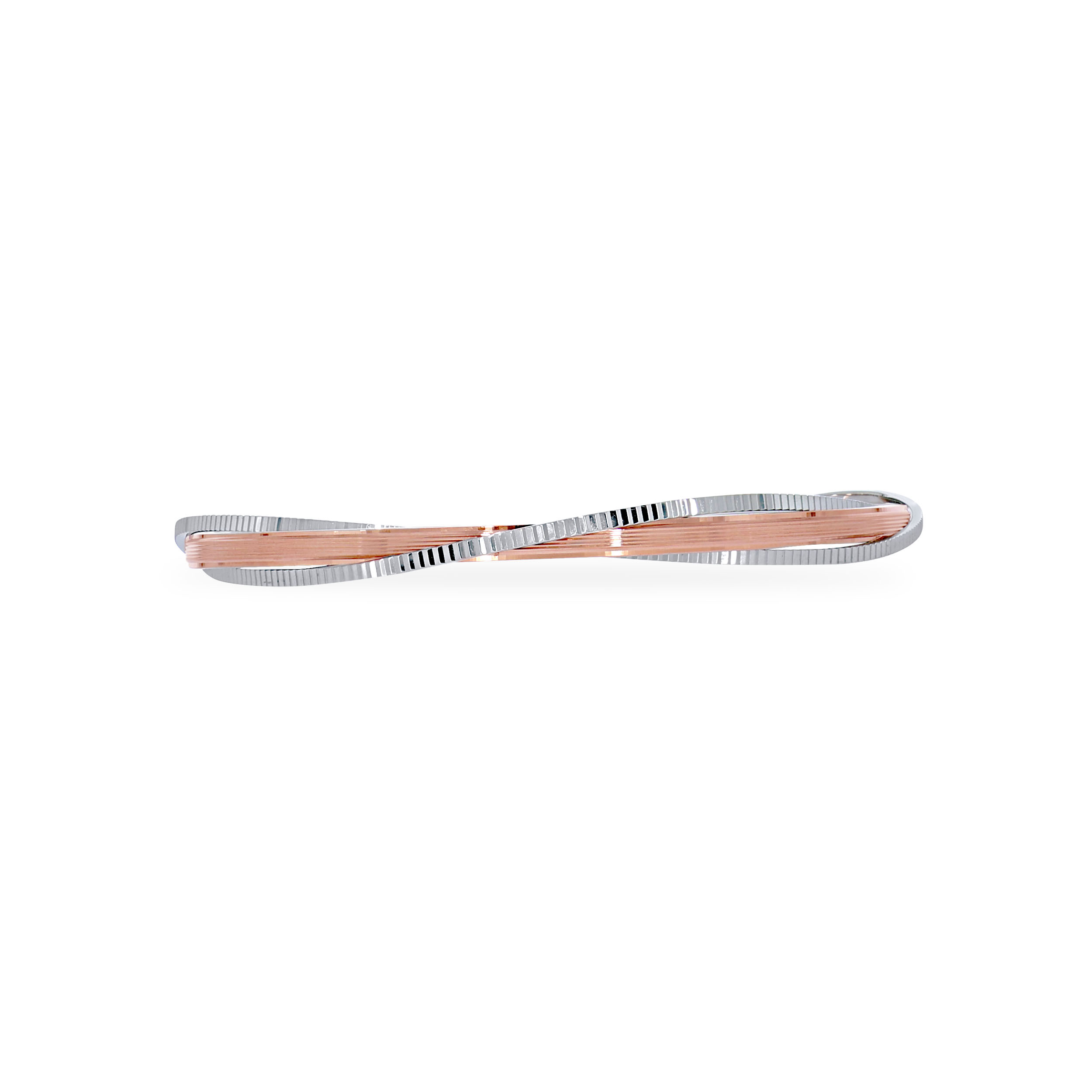 Trio Overlap Platinum Bangle - Senco Gold and Diamonds
