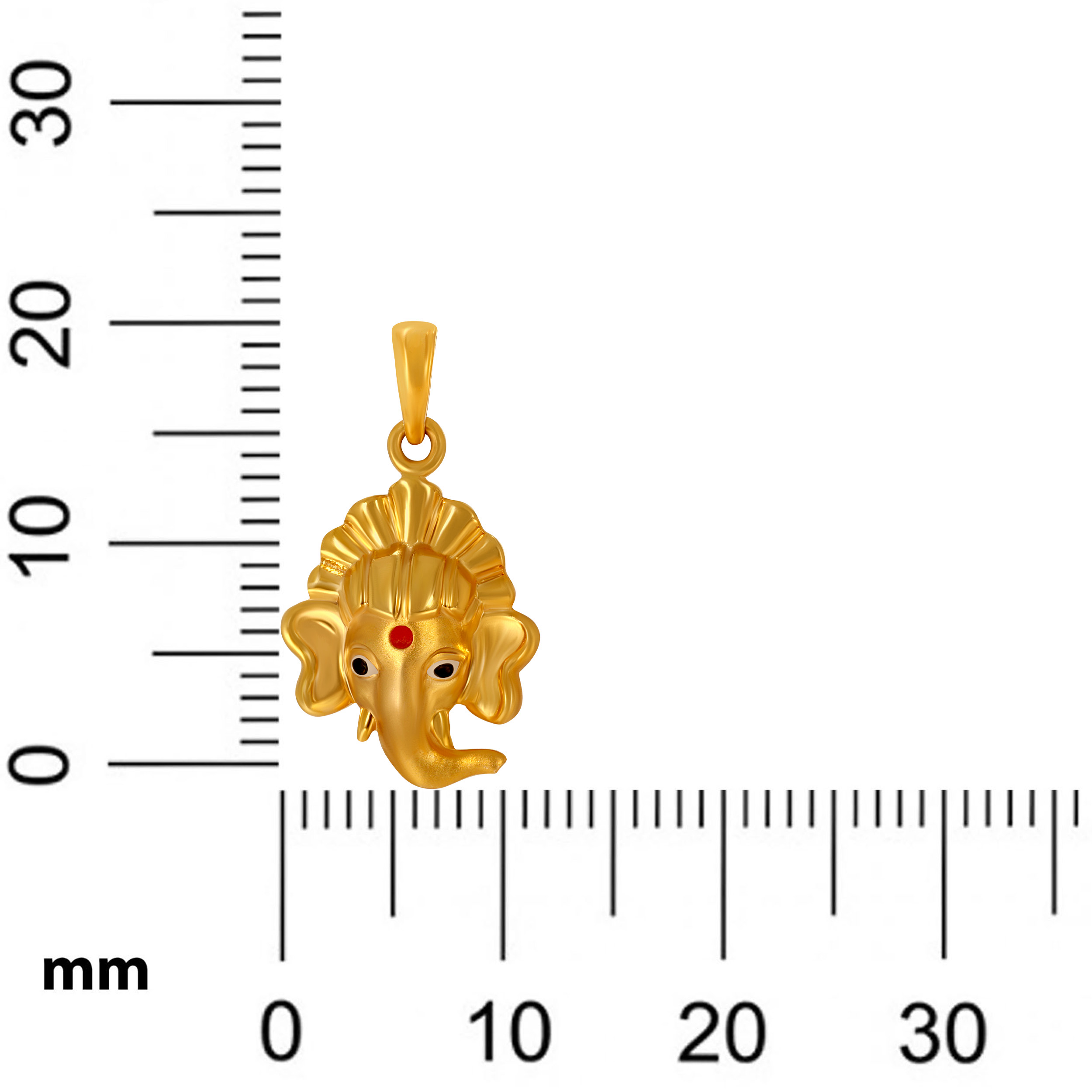 Sacred Glow Ganesh Gold Pendant - Senco Gold and Diamonds