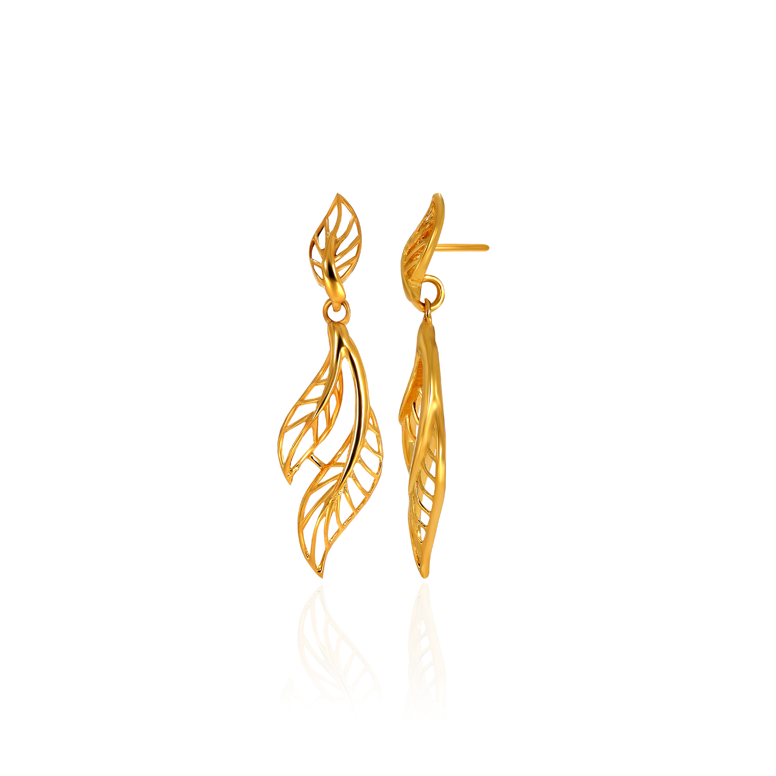 18K Yellow Gold Gold Drop Earrings-GP-D000281547 - Senco Gold and Diamonds