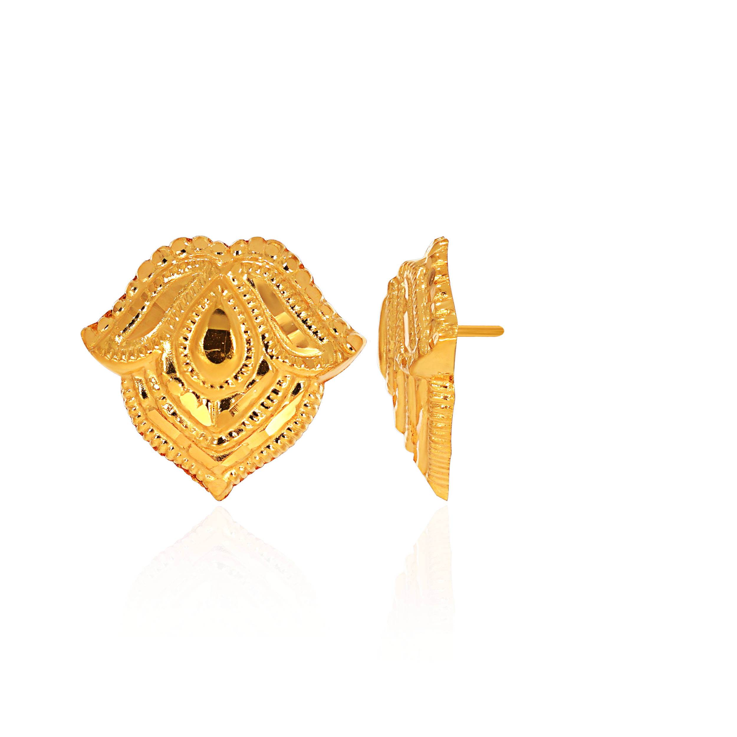 22K Yellow Gold Gold Studs Earrings-GP-D000712546 - Senco Gold and Diamonds
