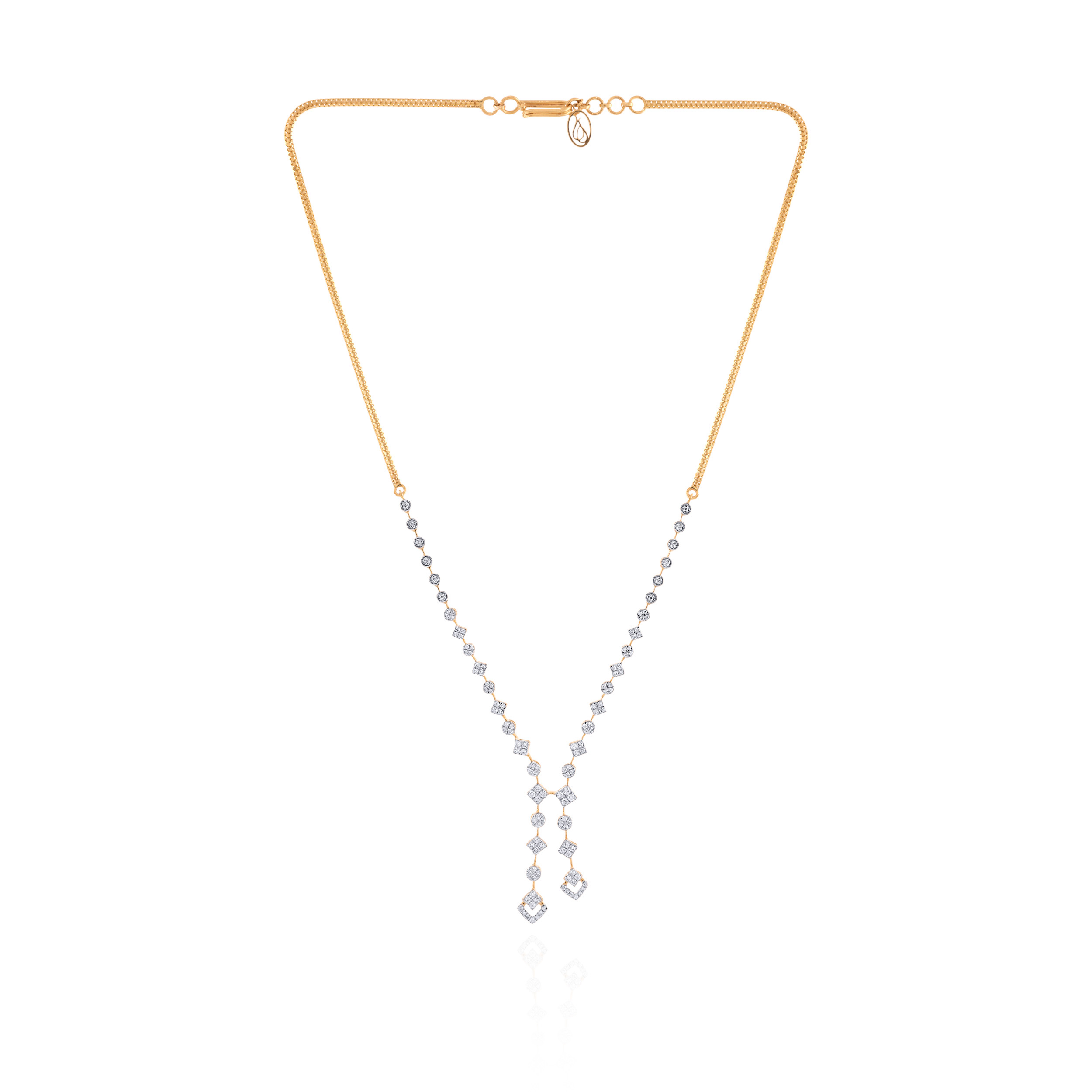 Svelte Flow Diamond Necklace - Senco Gold and Diamonds