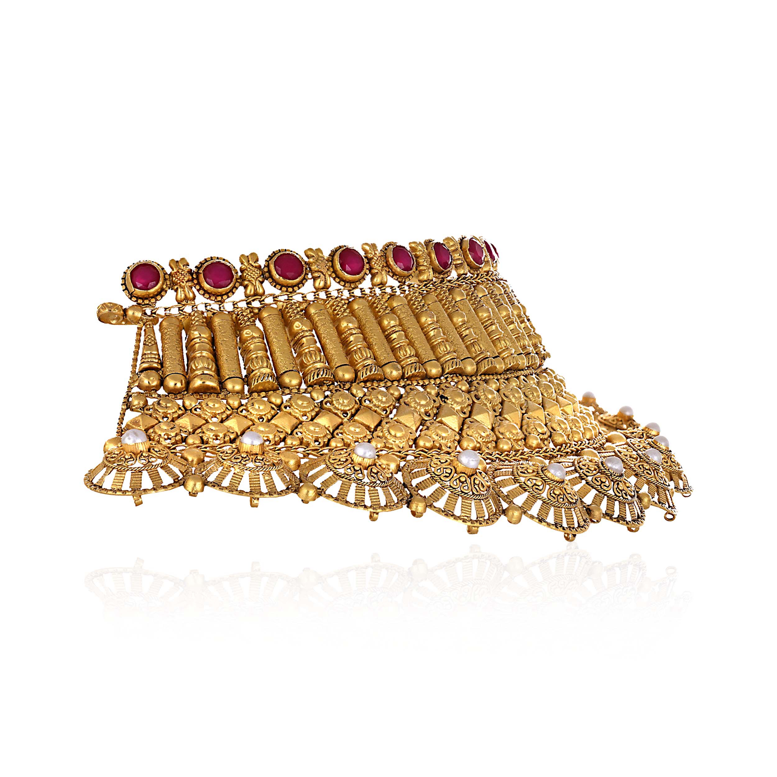 Ceremonial Splendour Gold Choker - Senco Gold and Diamonds