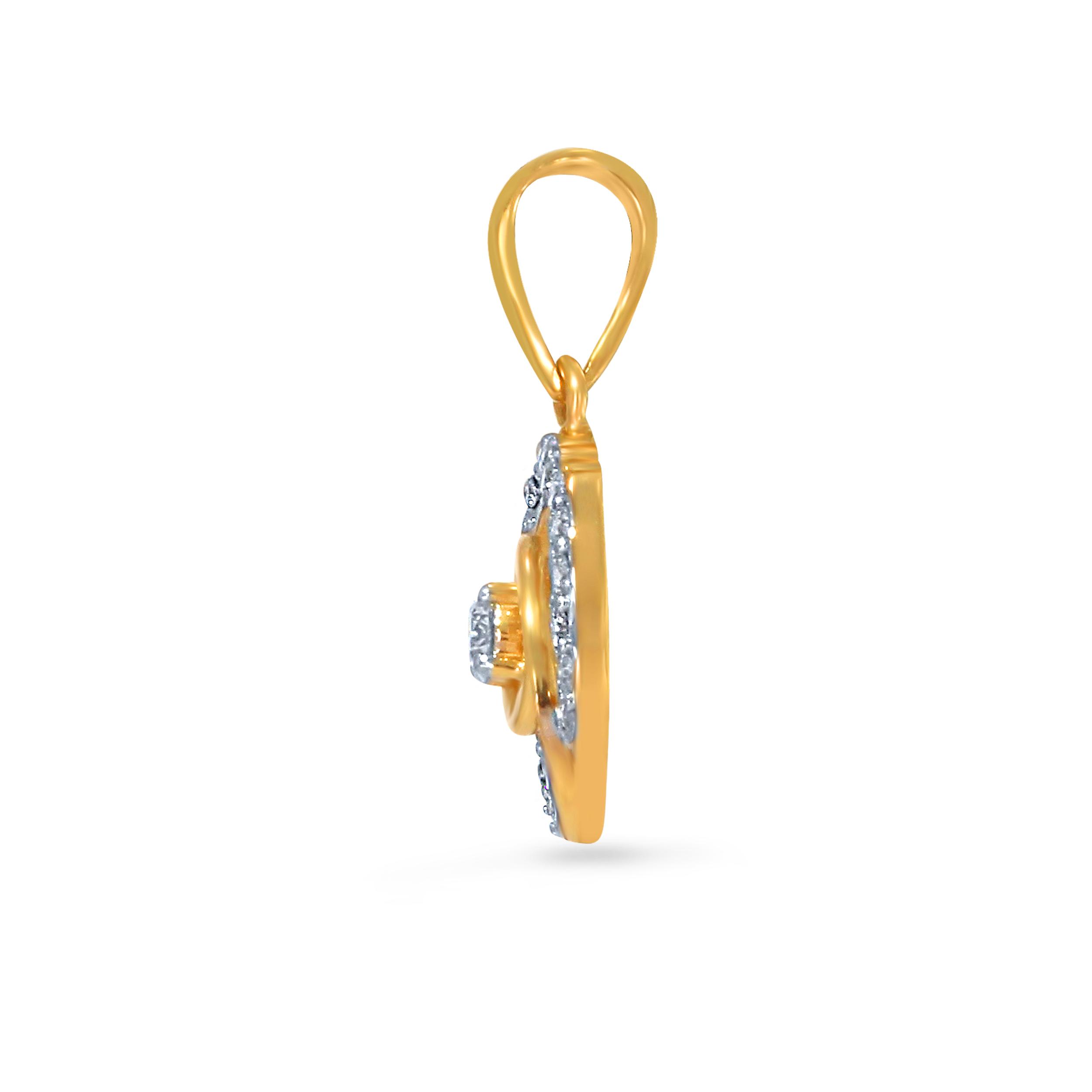 Adoring Bloom Solitaire Pendant - Senco Gold and Diamonds